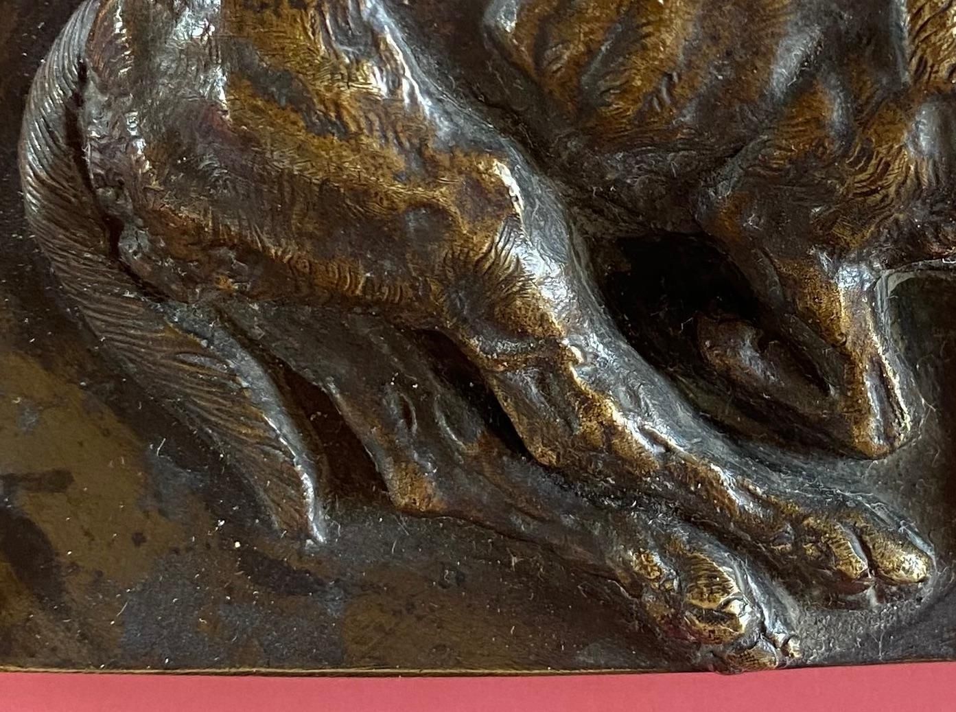Louis Guylouis Guy  Bronze Sleeping Basset 18761876 photo furniture