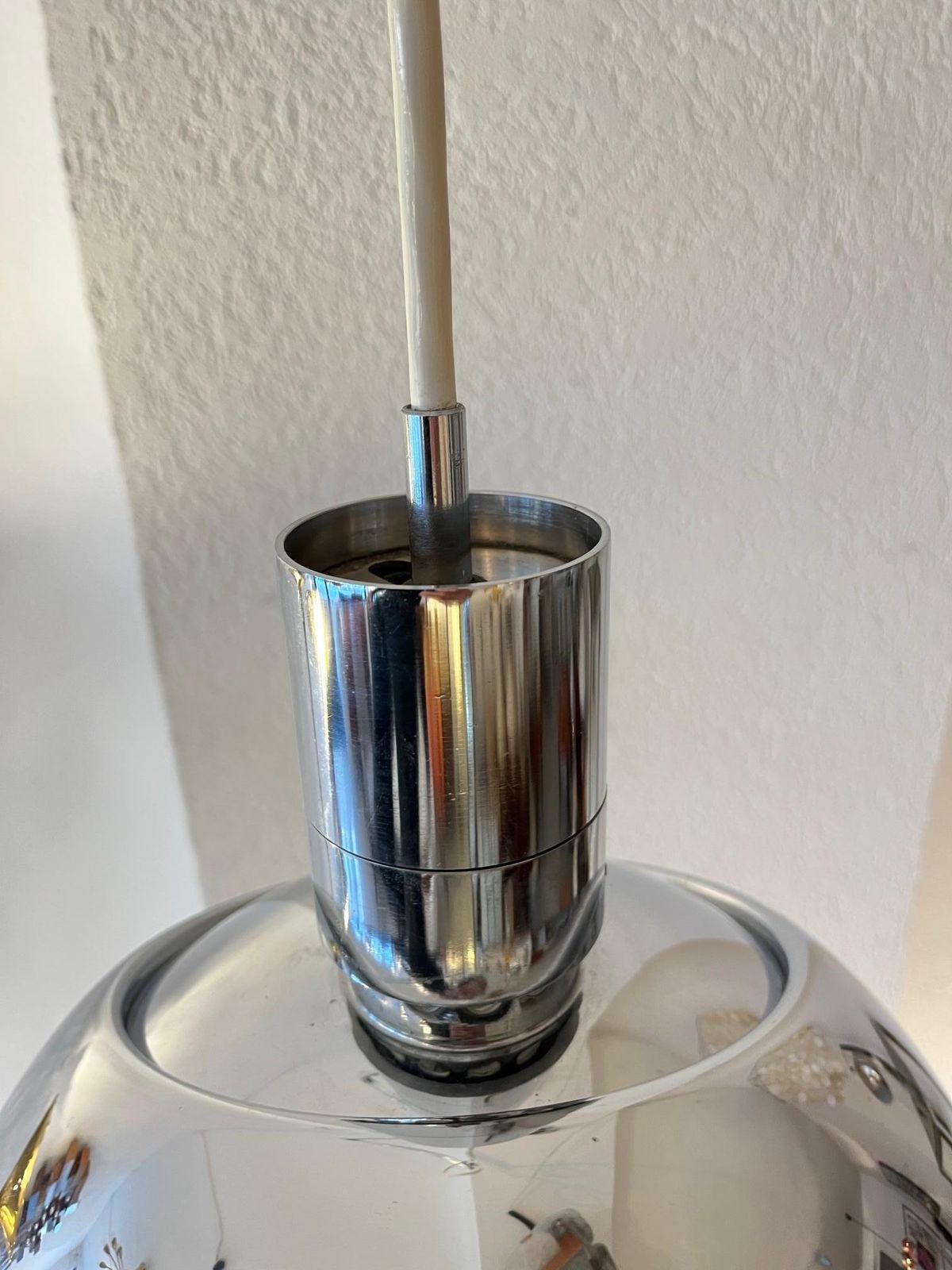 photo for sale Vintage Swing Arm Chrome Ceiling Lamp "Am/As" By Franco Albini Italy, Circa 1969