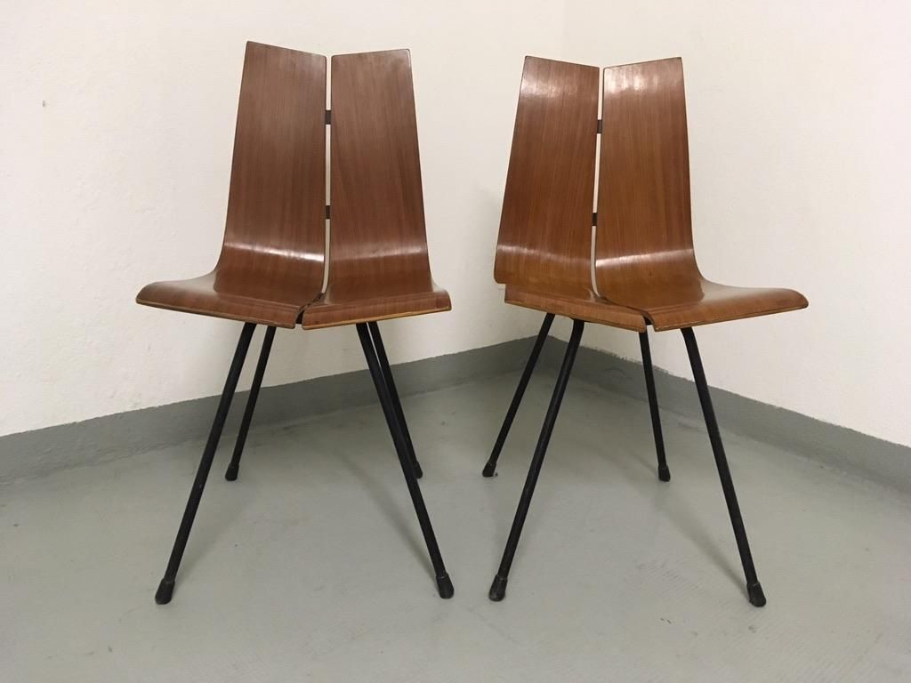 Furniture Hans Bellman Pair Of Teak "Ga" Chairs, 1954 photo
