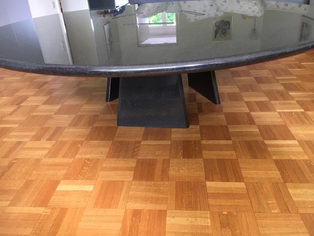 Asolo Black Granite Circular Coffee Table By Angelo Mangiarotti photo 5025.0