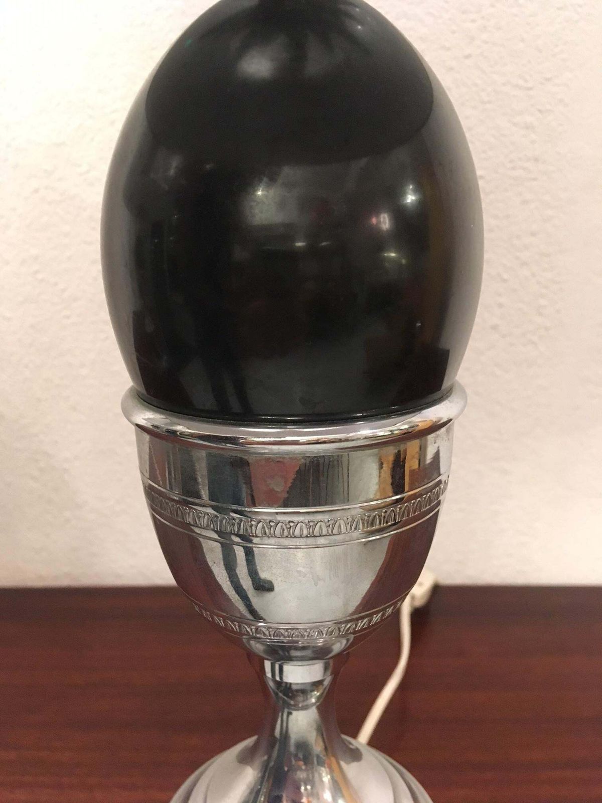 Pair Of Chrome And Acrylic Table Lamps Style Maison Charles photo buy