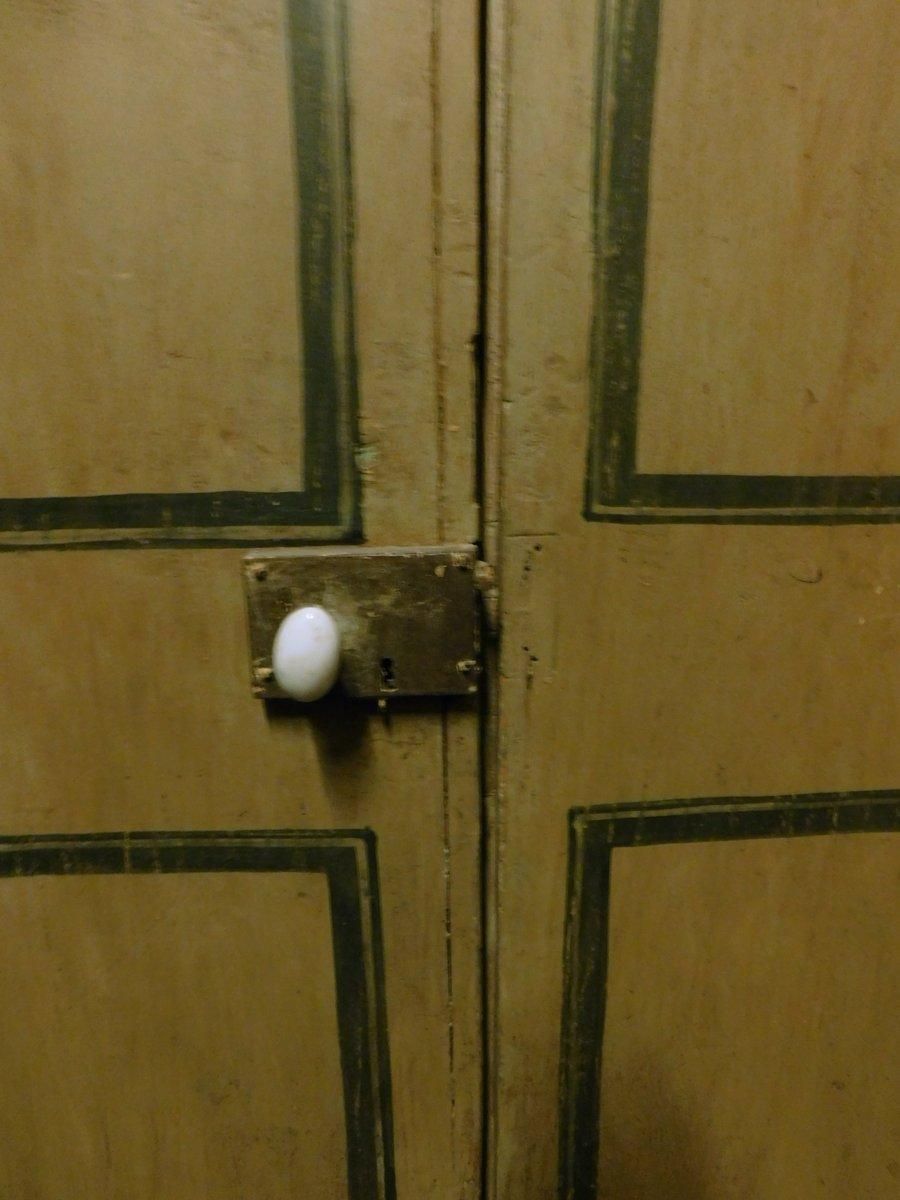 Double Leaf Door In Lacquered Wood, Painted Panels, Italy photo 3414.0