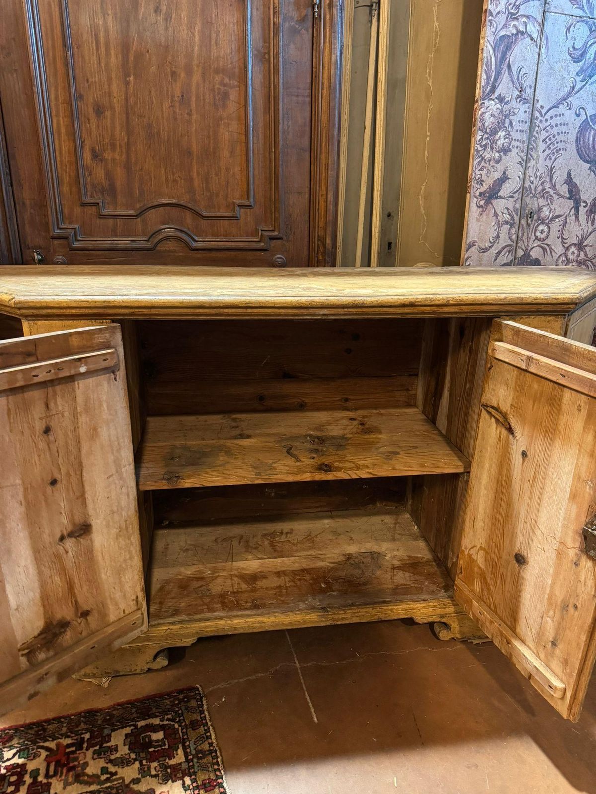 Sideboard Credenzas In Lacquered Wood And Painted With Figures, Italy photo vintage