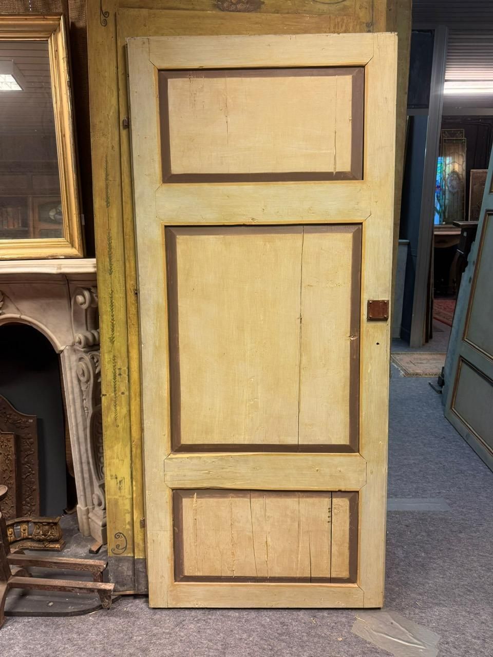Hotel Door In Lacquered And Painted Wood, Italy photo for sale