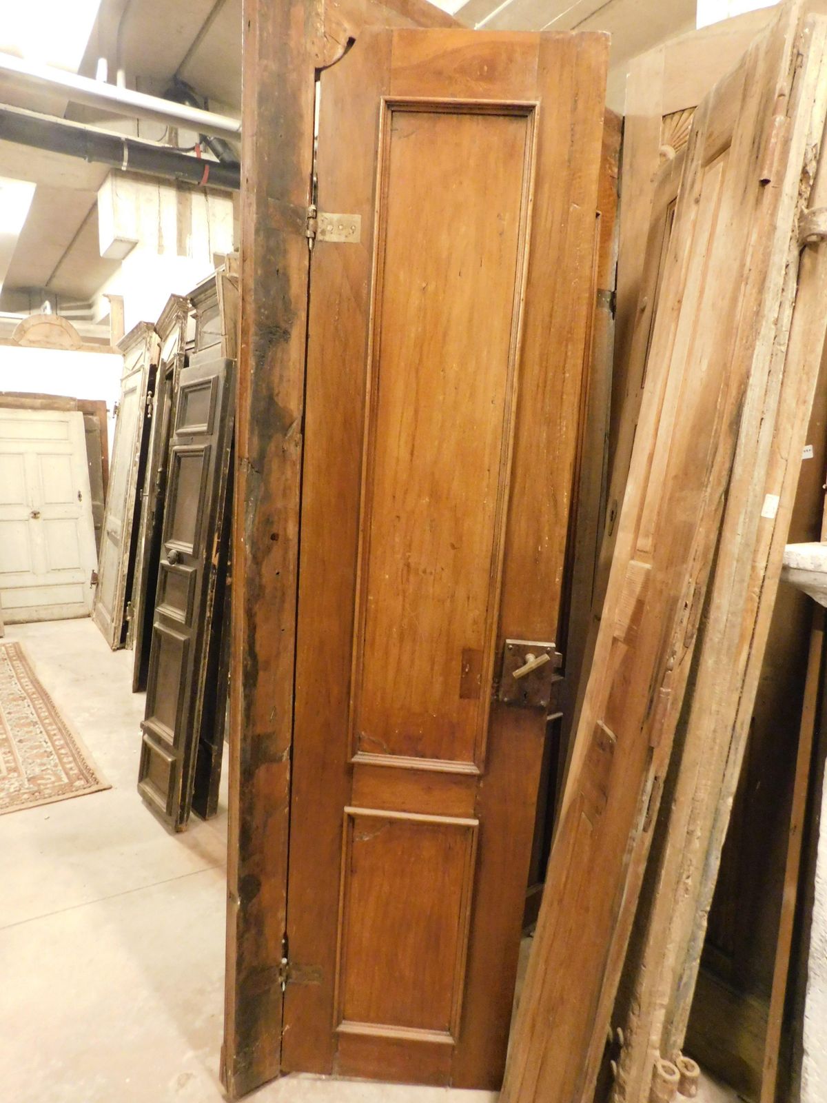 Walnut Door With Two Doors With Original Frame, Italy photo 2946.0