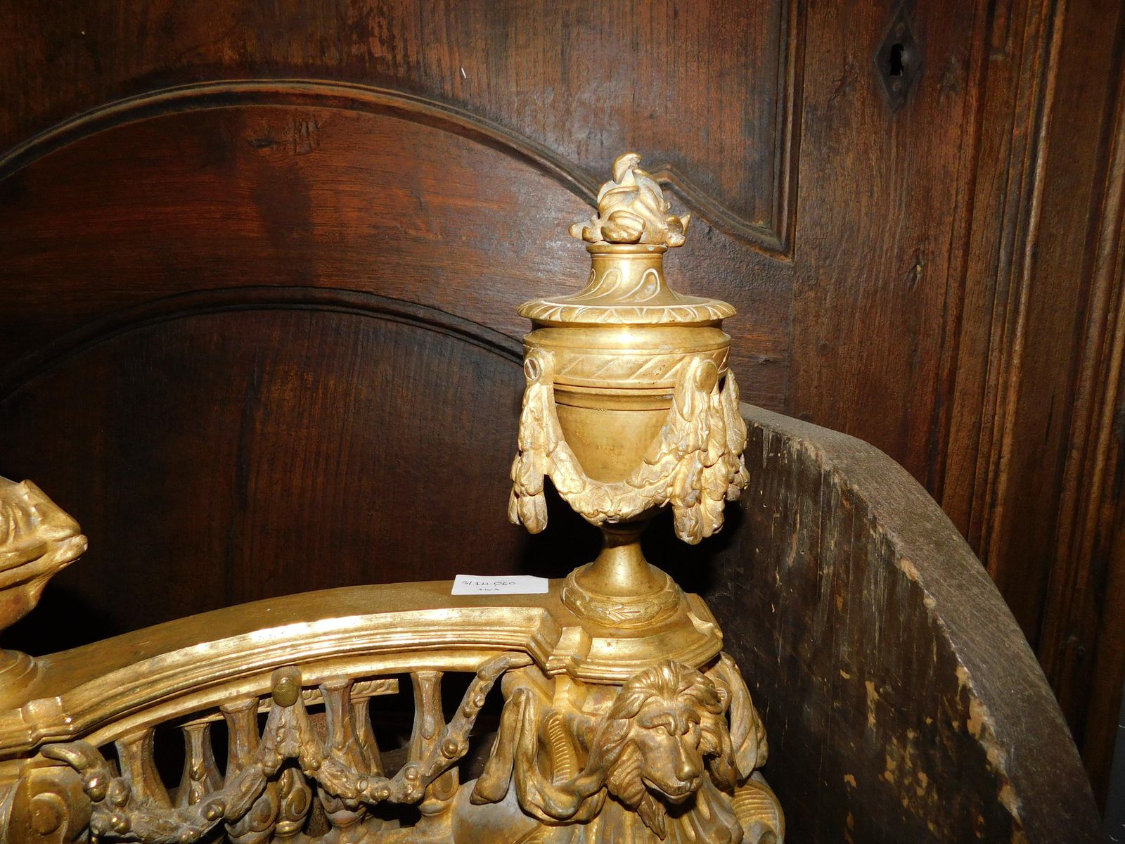 Gilded Bronze Ashtray, Carved With 4 Cups, Italy photo vinterior