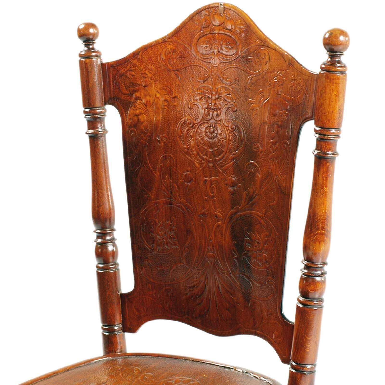 Vienna Chair, Circa 1875, Jacob & Josef Kohn. Bent, Turned And Stained Wood photo 1719.0