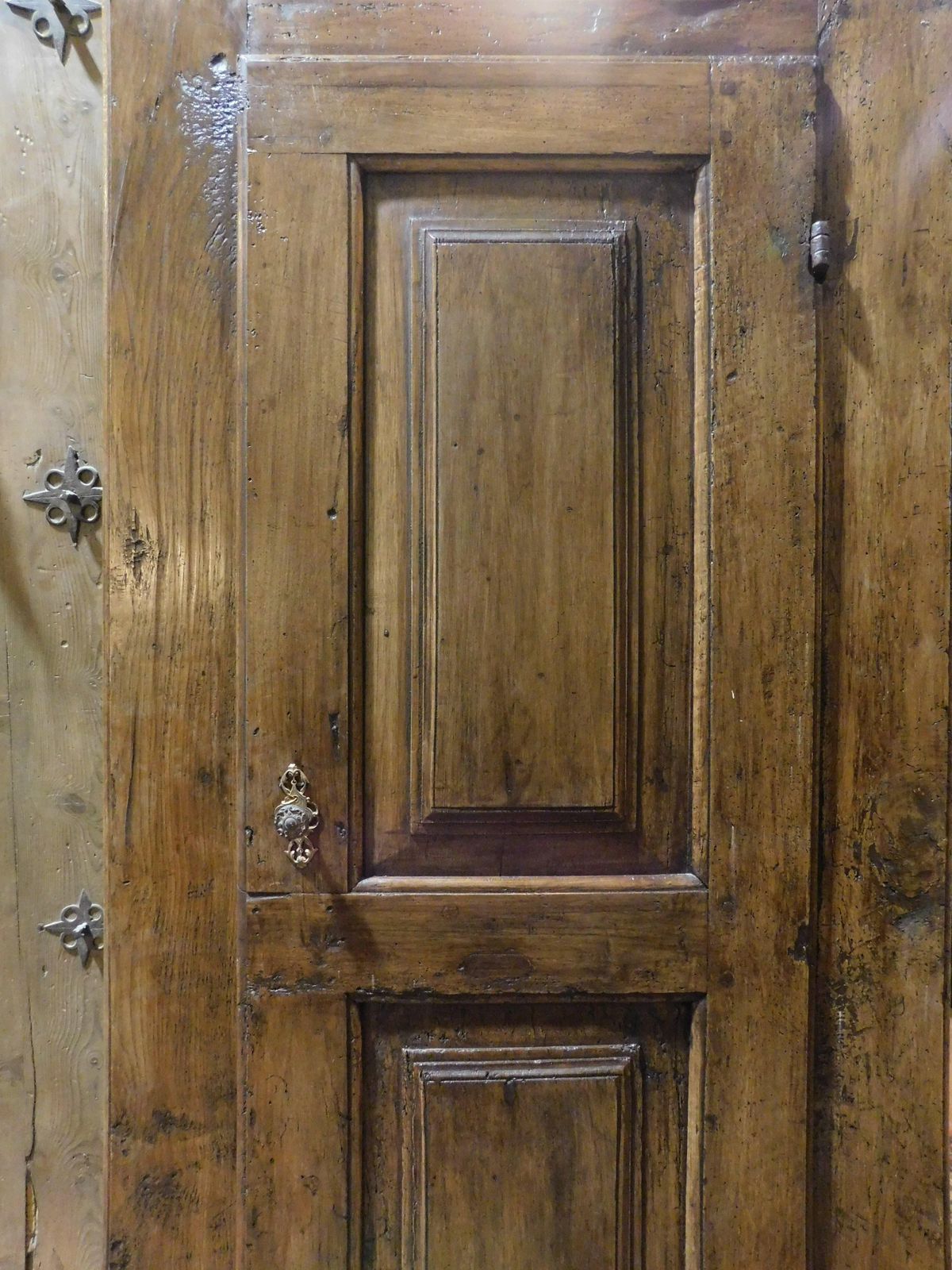 Wall Cabinet, Single Door Placard Carved In Walnut, Italy photo vinterior