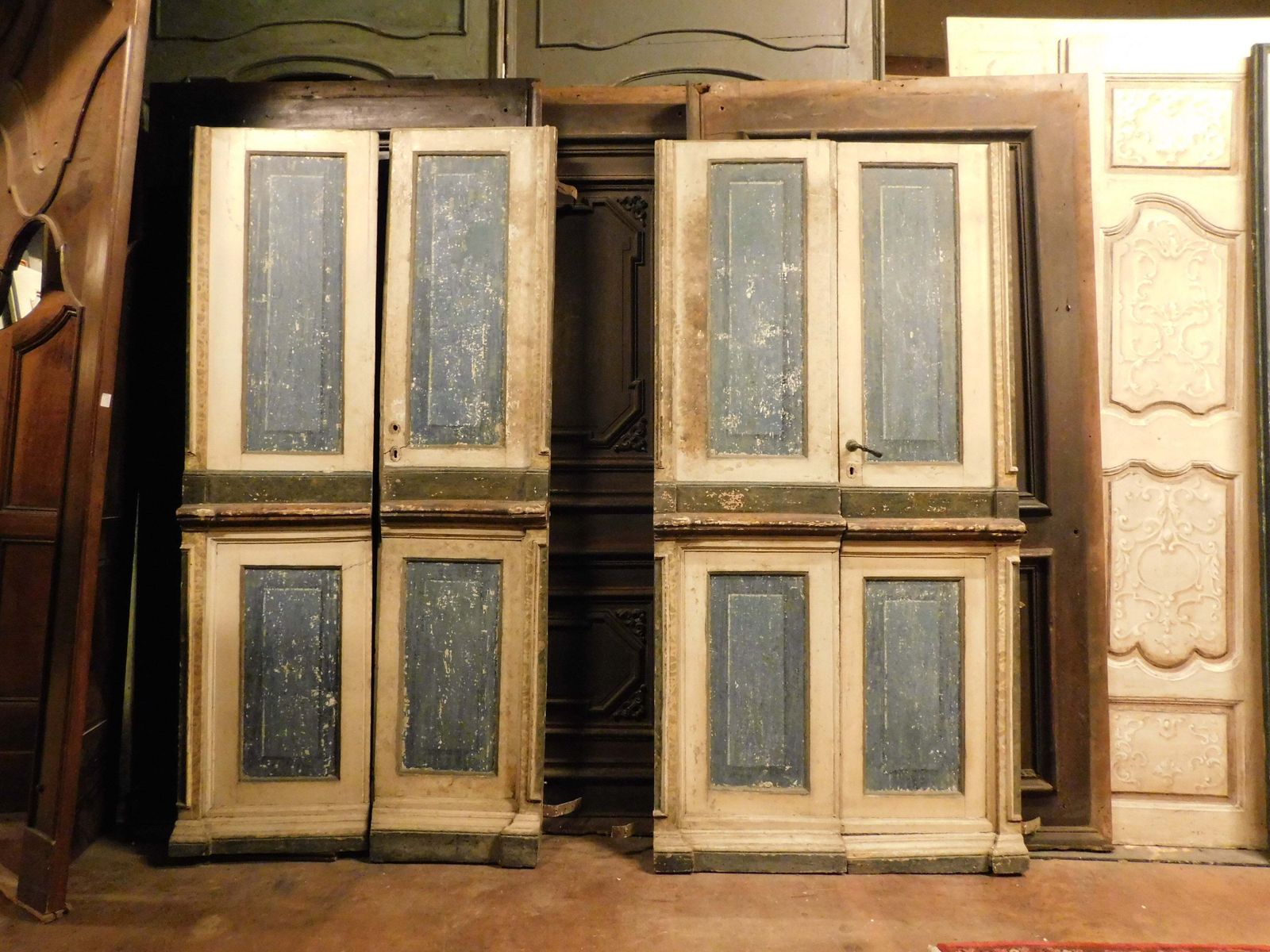 Set Of 2 Interior Doors In First Lacquer With Two Doors Each, Italy photo furniture