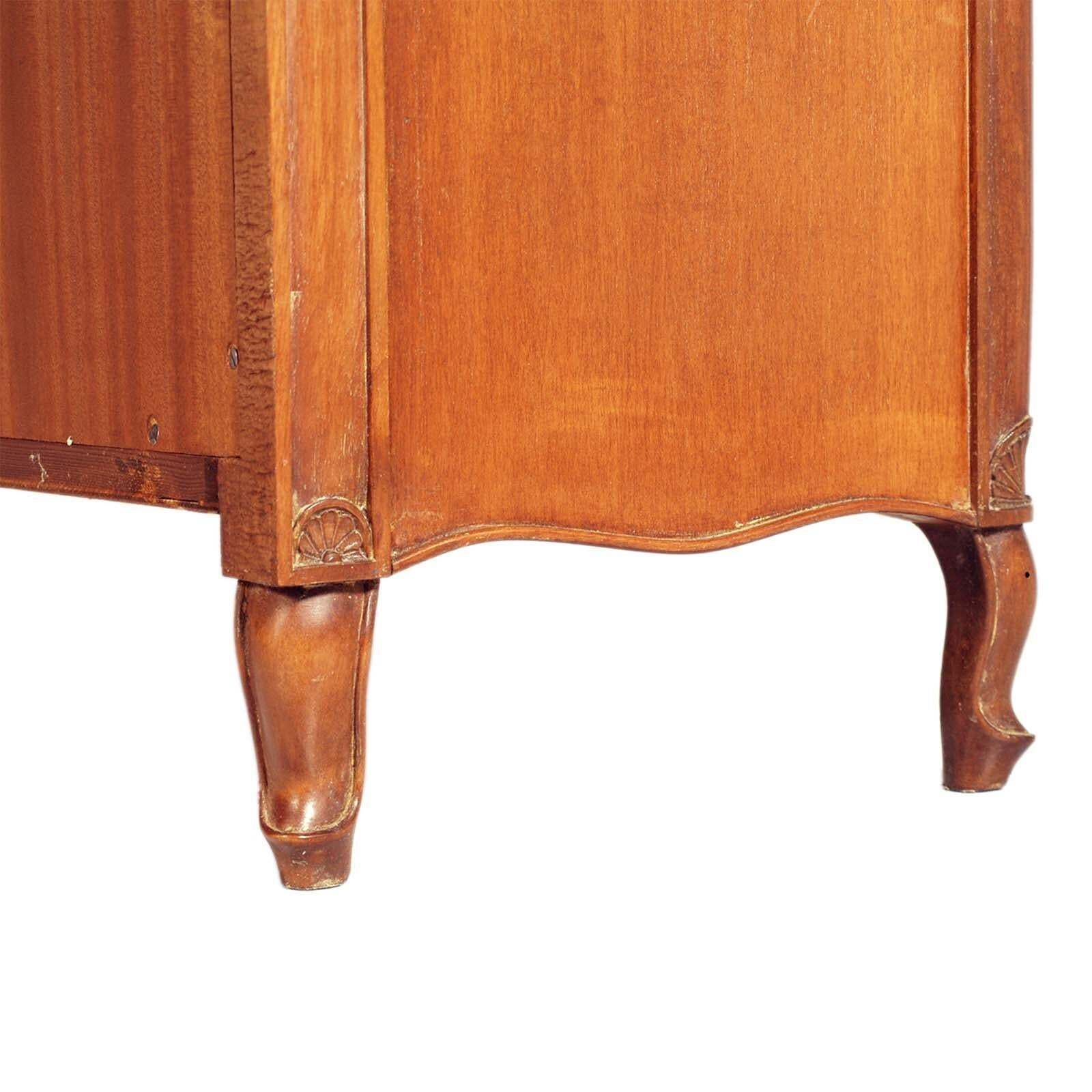1930s Open Bookcase In Neoclassical Carved Valnut, By Bassano's Ebanistery photo 4513.0