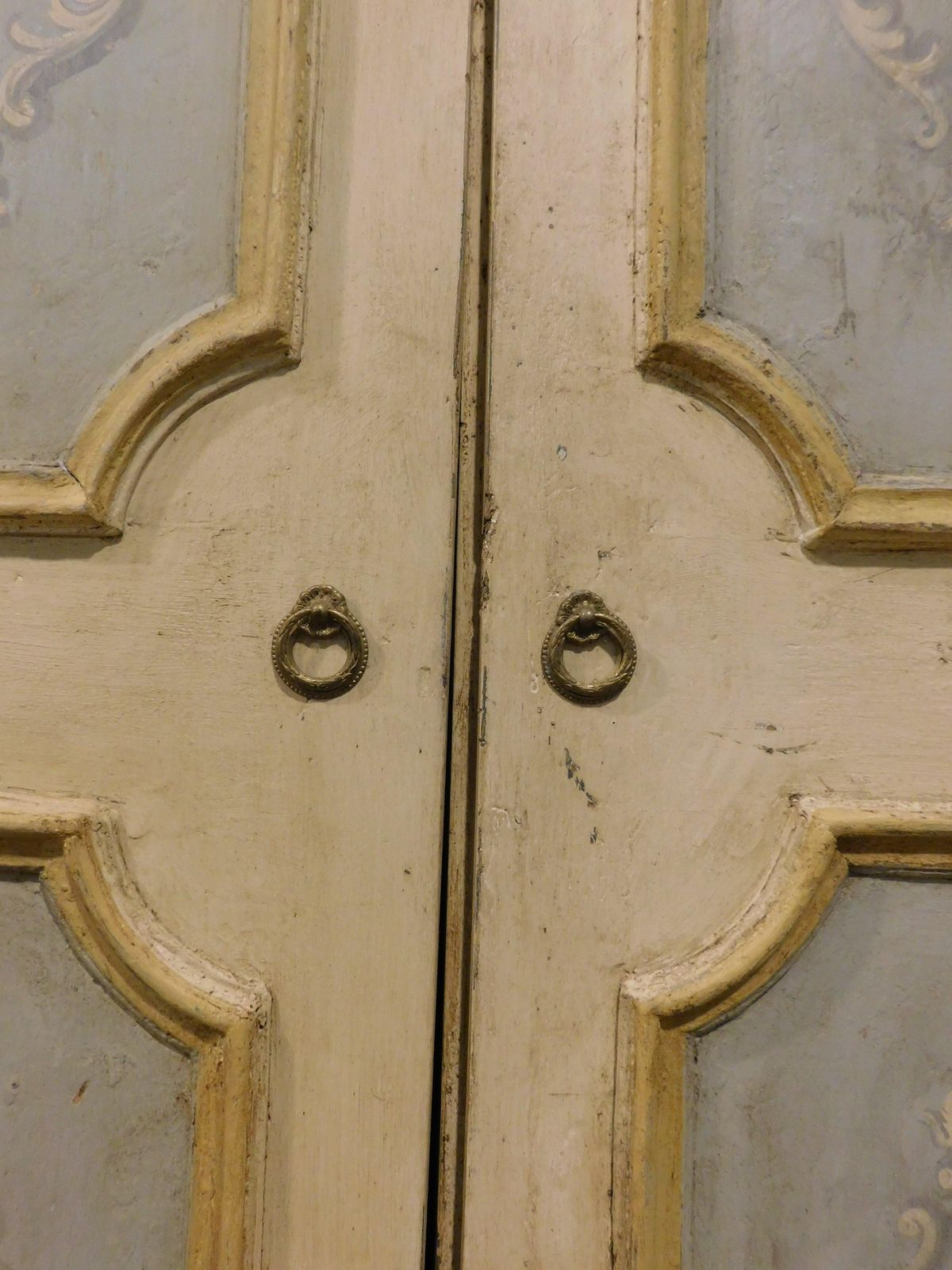 N. 2 Double Doors In Lacquered And Painted Wood, Two Leaf, Italy photo vinterior