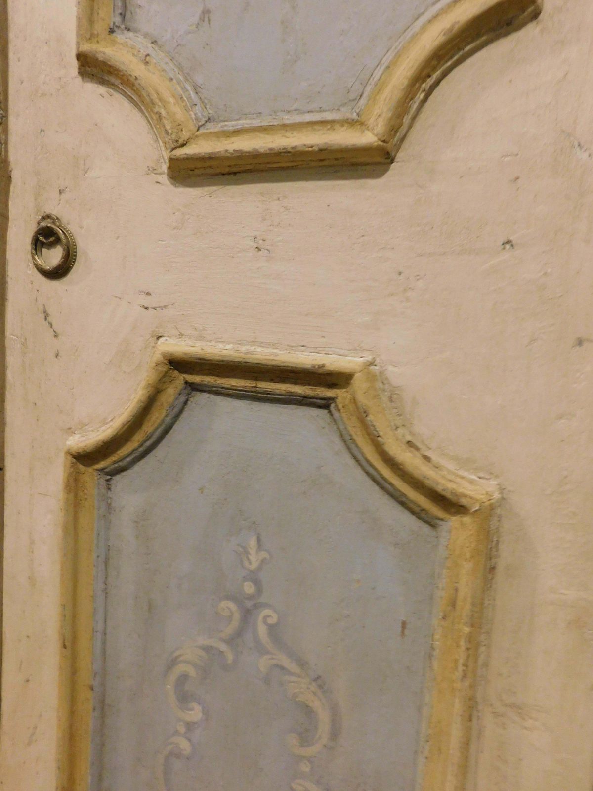 N. 2 Double Doors In Lacquered And Painted Wood, Two Leaf, Italy photo buy
