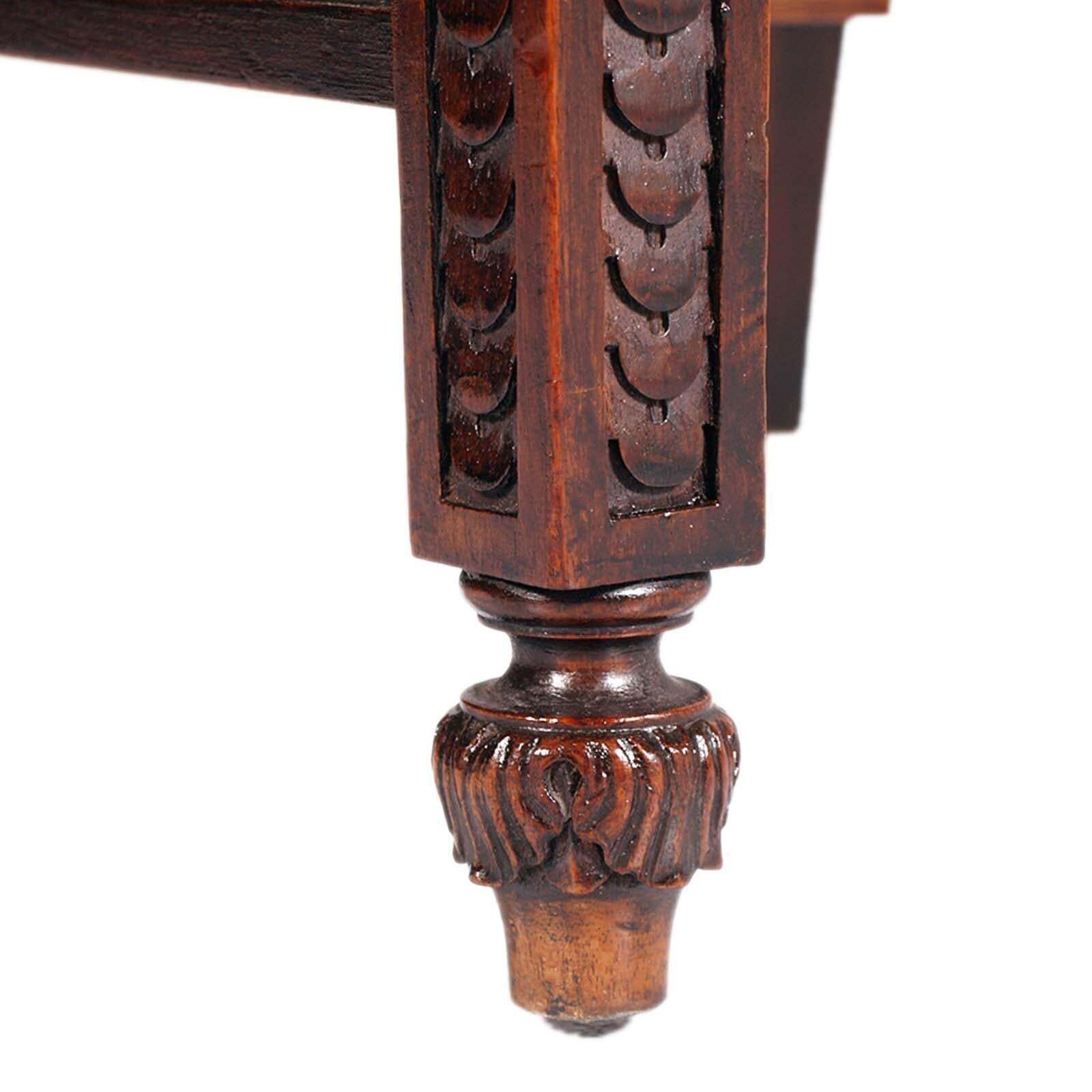 photo furniture Early 20th Century Pair Eclectic Venice Chairs In Walnut By Testolini Frères