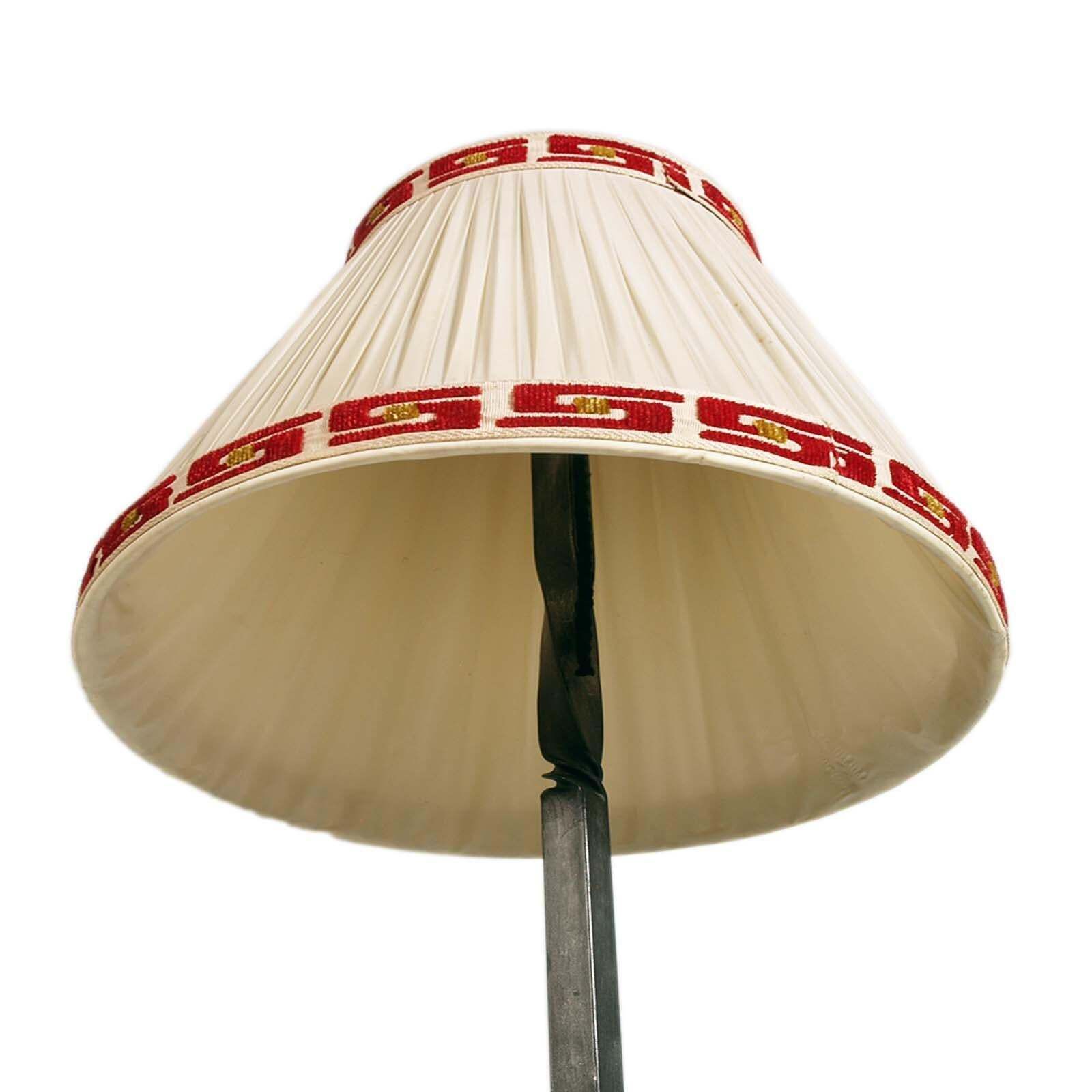 Lampada Da Pavimento In Ferro Battuto , Tirolo Anno 1938 photo vintage