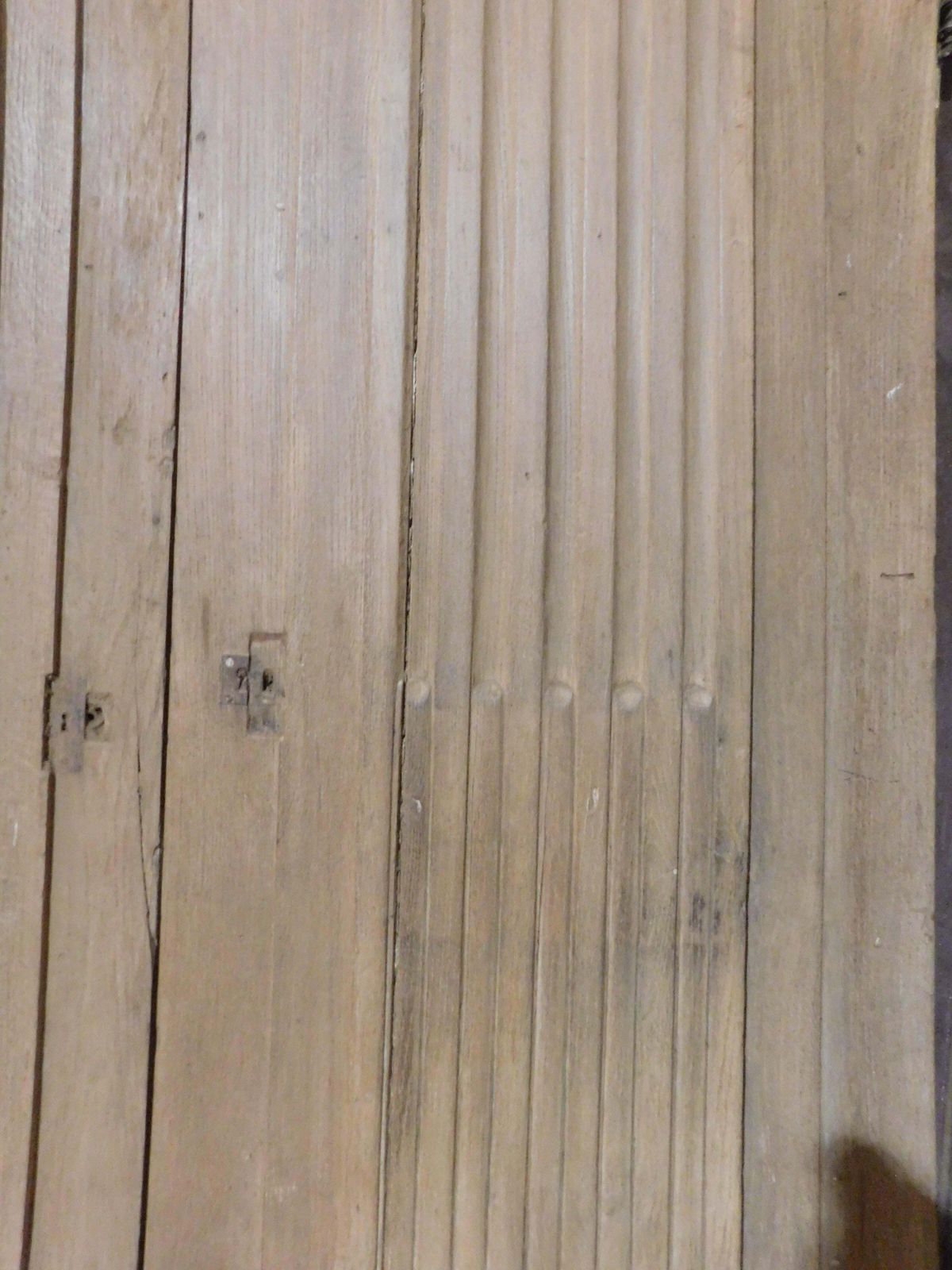 Double Wing Door In Oak Wood, Striped, Italy photo vinterior