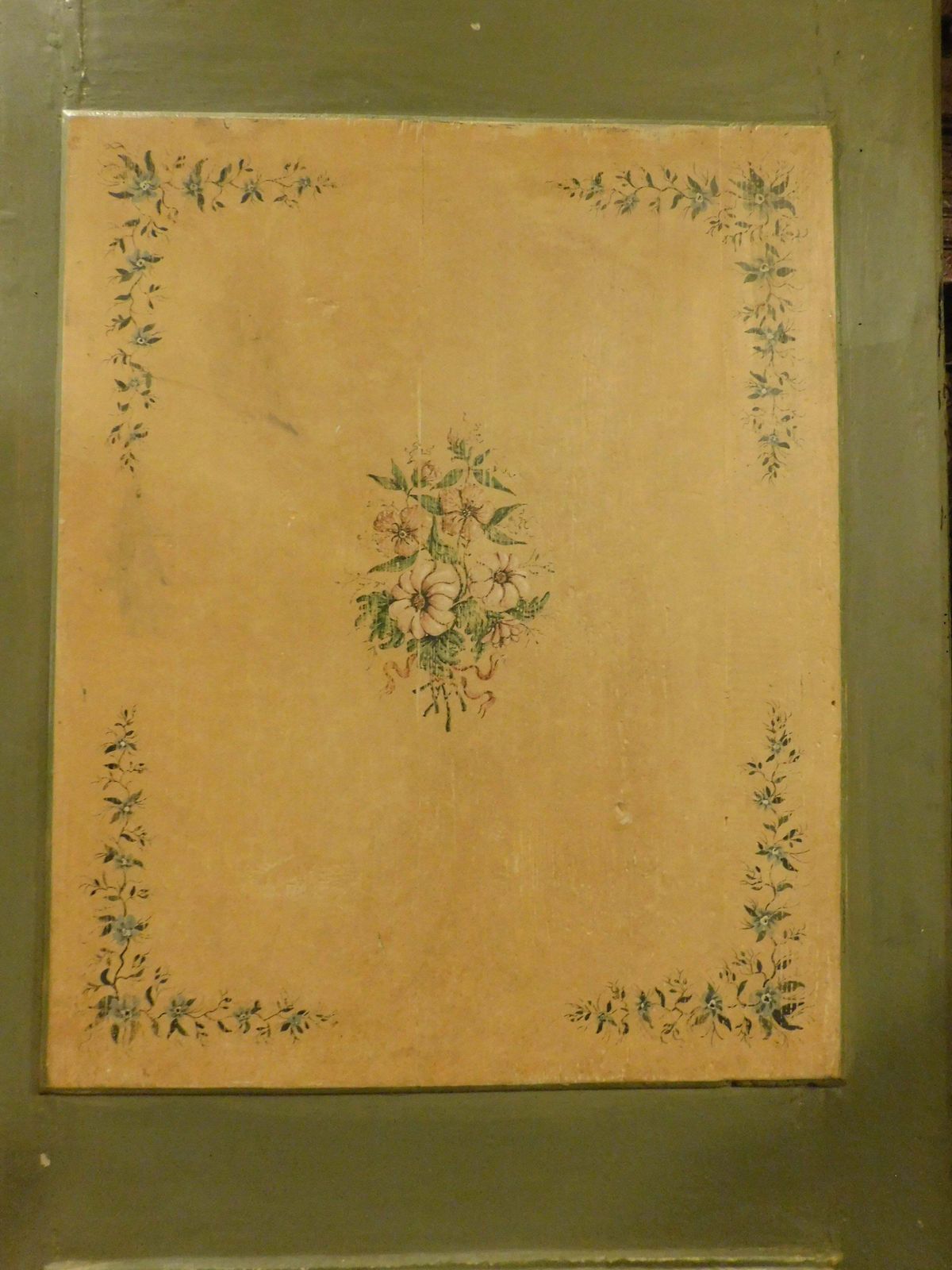 No. 3 Interior Doors, In Richly Painted Wood, Single Leaf, Italy photo buy