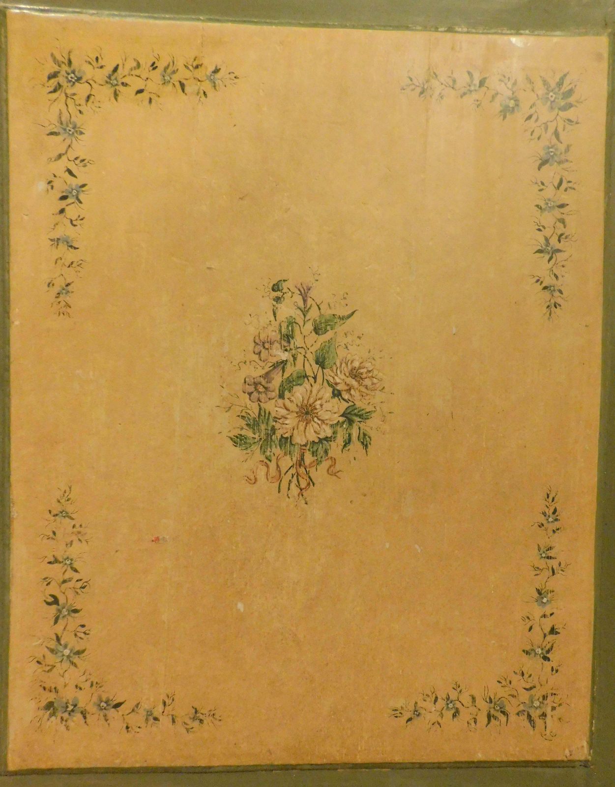 No. 3 Interior Doors, In Richly Painted Wood, Single Leaf, Italy photo vintage