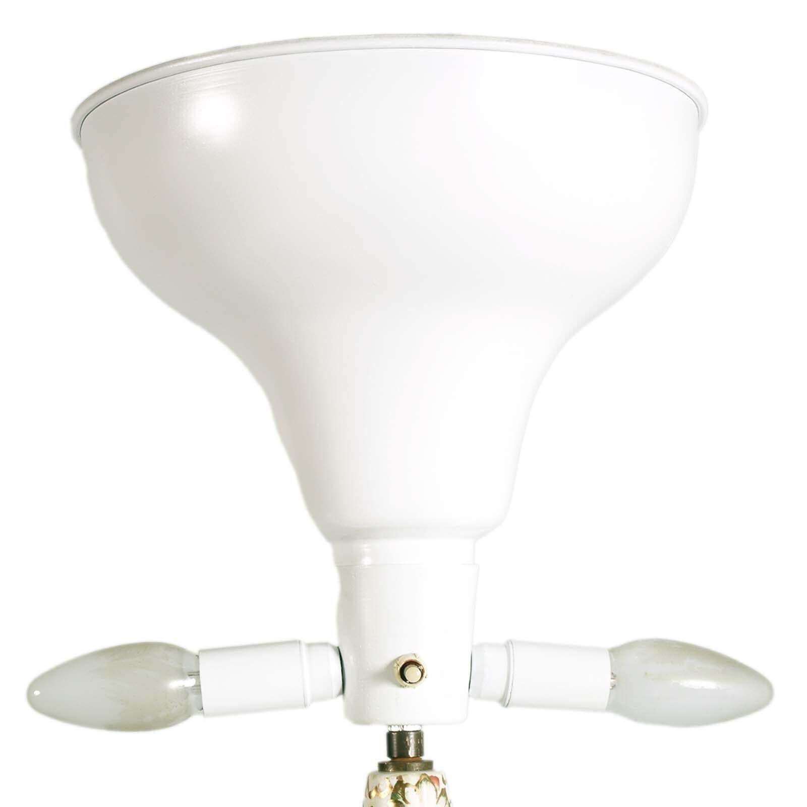 Floor Lamp Gio Ponti Attributed, Bronze Stem, Inserts Ceramic Sesto Fiorentino photo Lighting