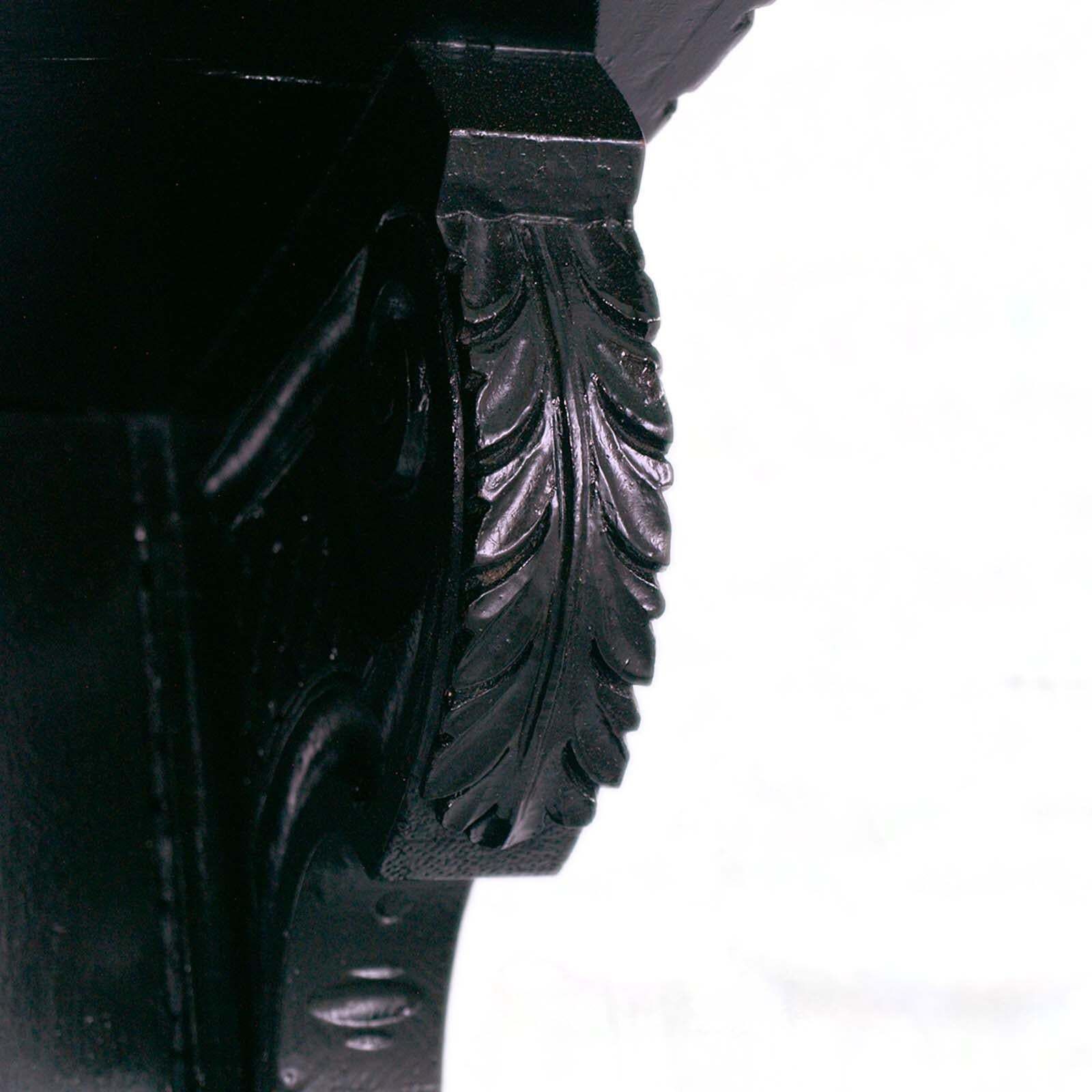 Early 1900s Carved Ebonized Walnut, By Dini & Puccini, Cascina, Tuscany, Italy photo for sale