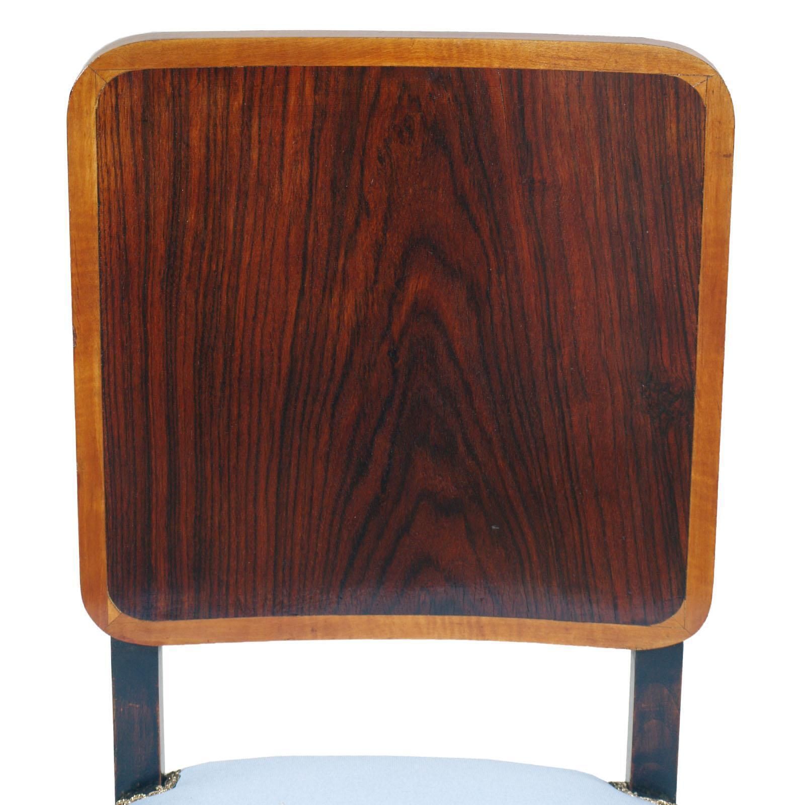 1930s Art Deco Italian Side Chair By Borsani, Atelier Di Varedo New Upholstered photo 2743.0