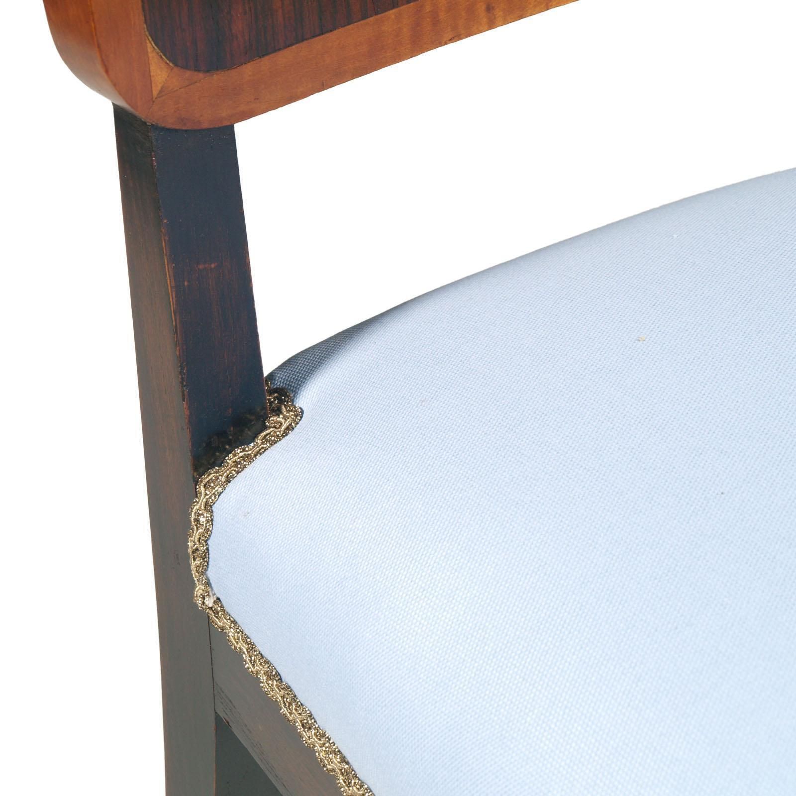 1930s Art Deco Italian Side Chair By Borsani, Atelier Di Varedo New Upholstered photo vinterior