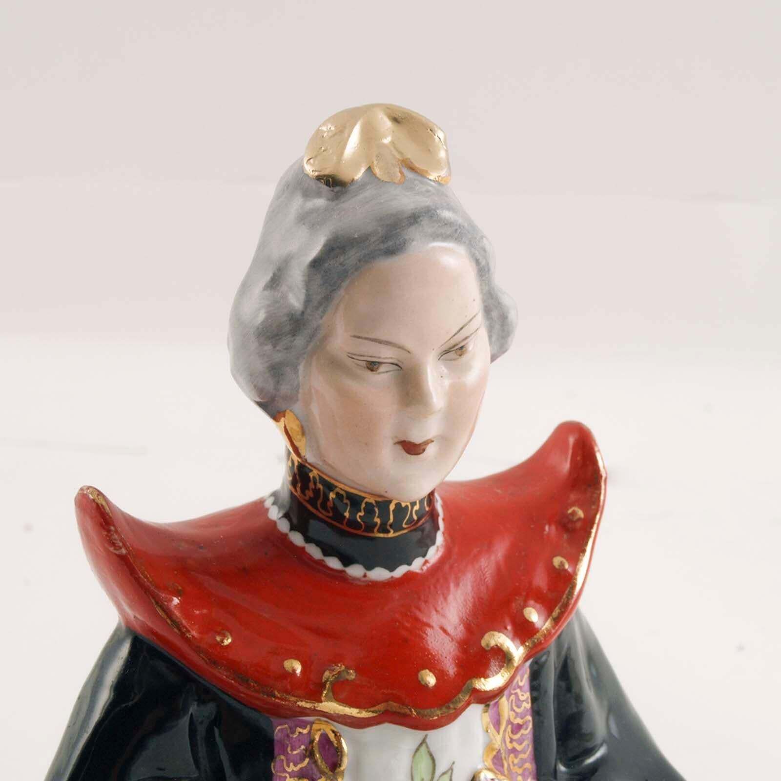 Antique Brazilian Signed Vieira De Castro Rio Porcelain Chinese Noble Figure photo Home Decor