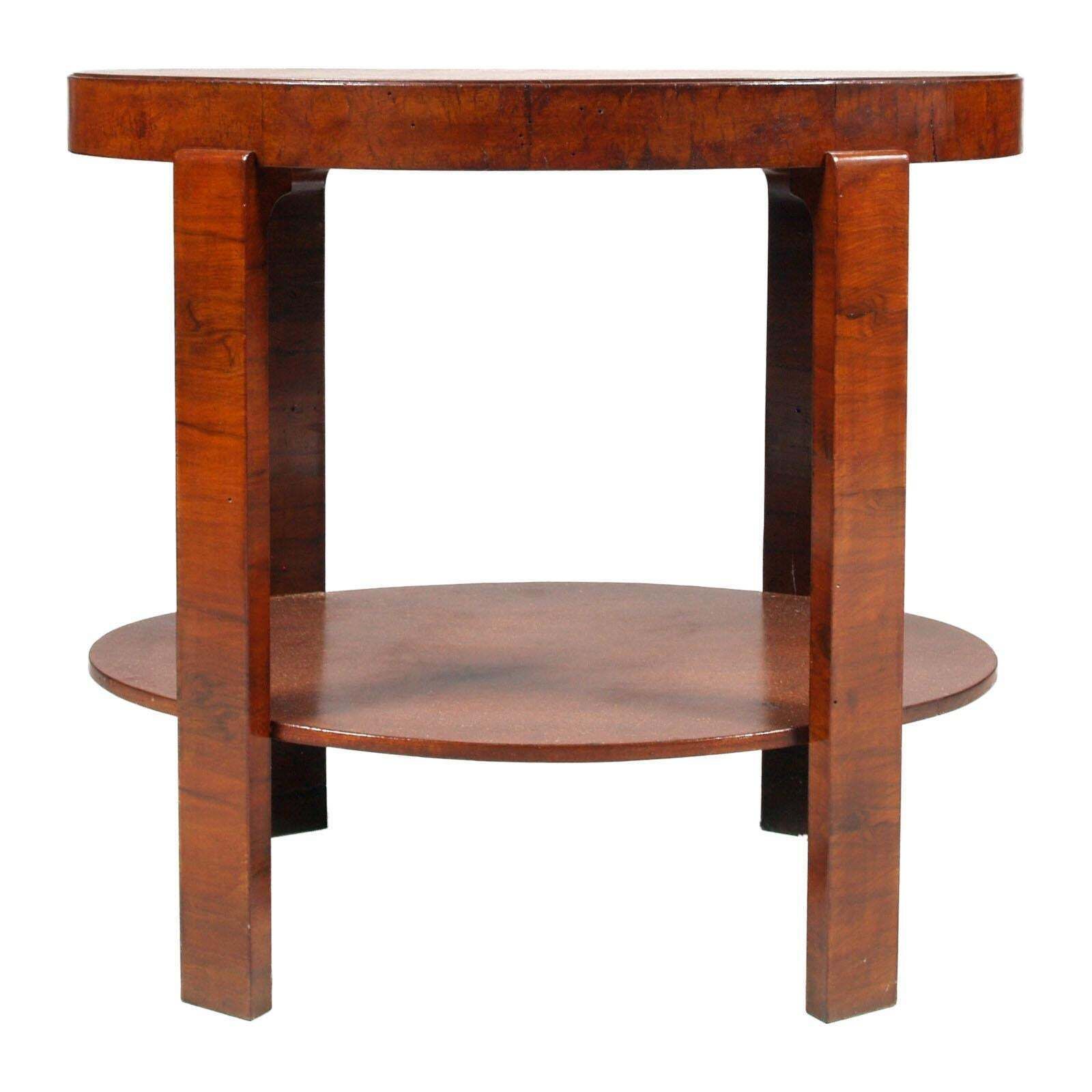 1930 Oval Side Table Coffee Table Art Deco By Osvaldo Borsani In Veneered Walnut photo furniture
