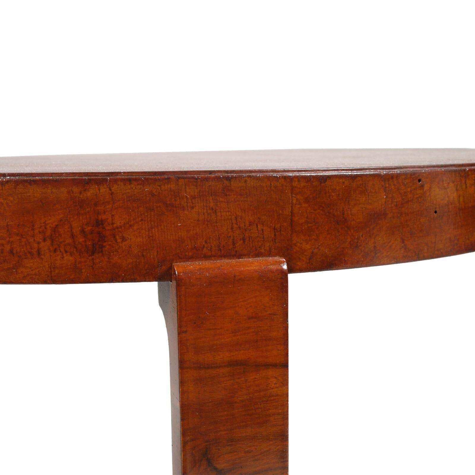 1930 Oval Side Table Coffee Table Art Deco By Osvaldo Borsani In Veneered Walnut photo Furniture