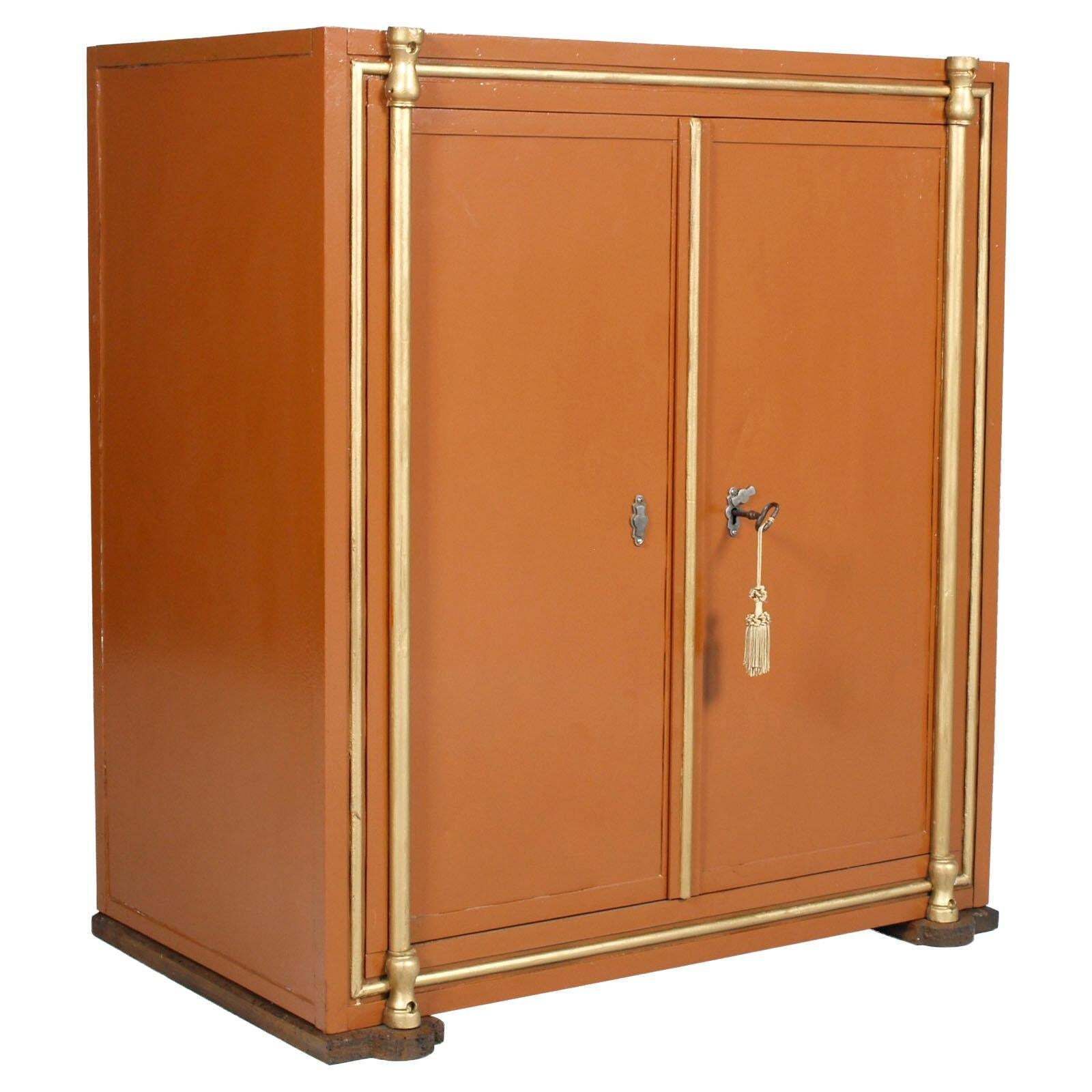 19th Century Wien Armored Cabinet, Safe, Restored And Functioning, All Original