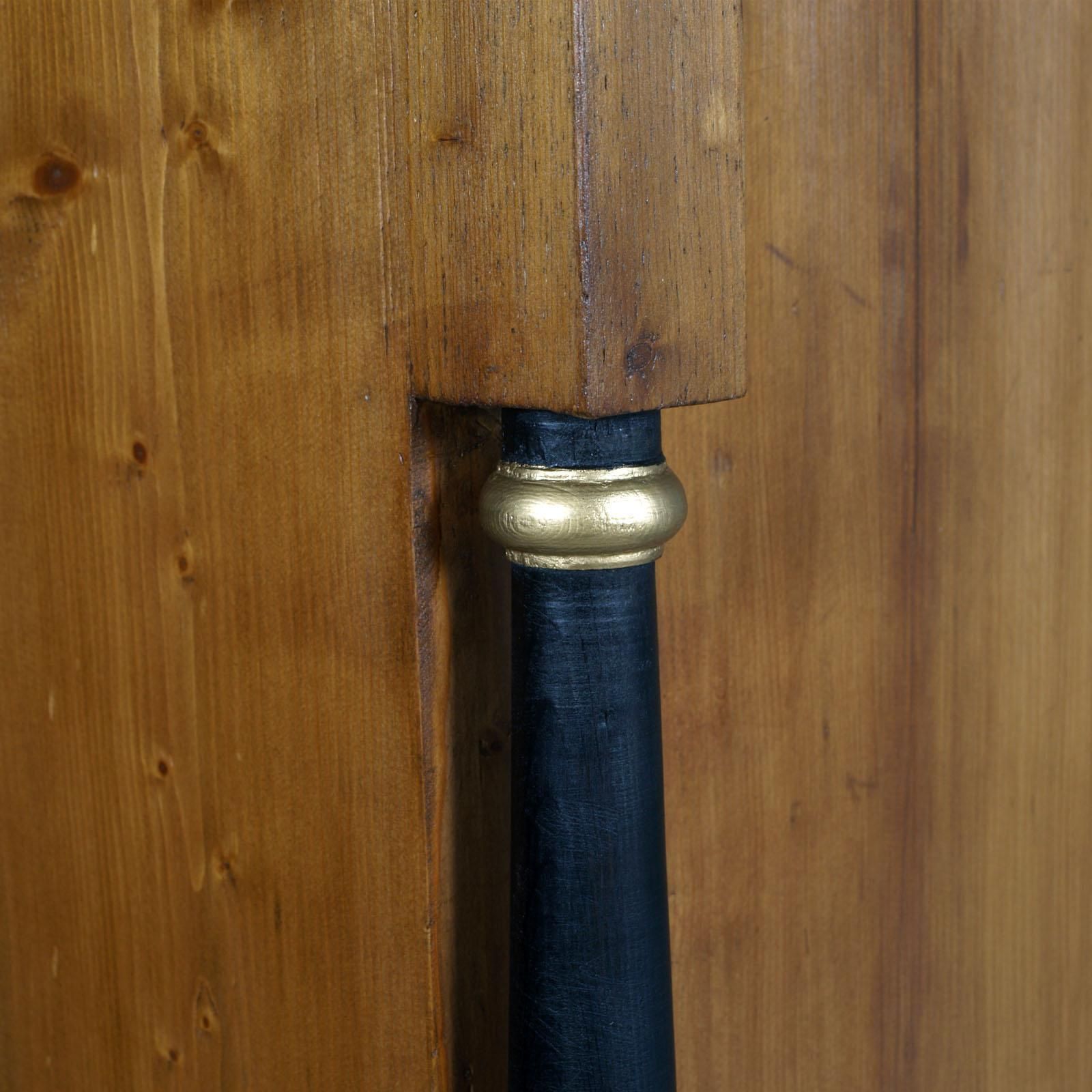 Austrian 18th Century Empire Style Two Doors Larch Wood Armoire Wardrobe Cabinet photo for sale