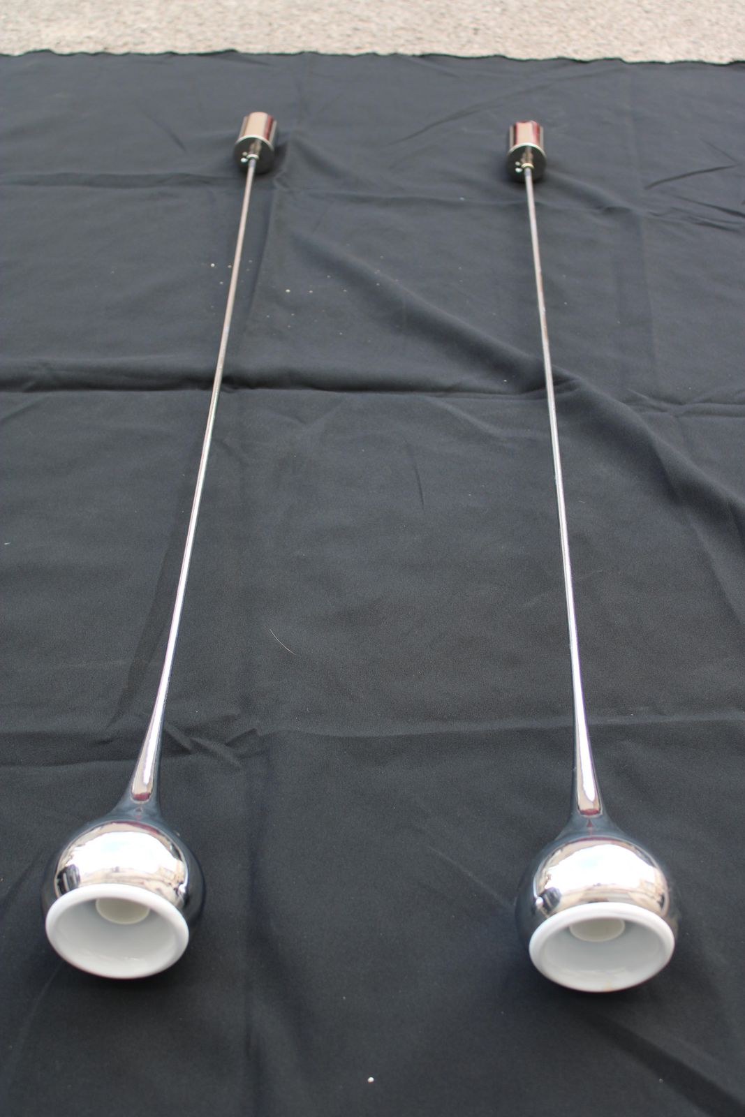 Esoperia Design Italian 1970 Metal Minimalist Trumpet Pendant Lamp photo 797.0