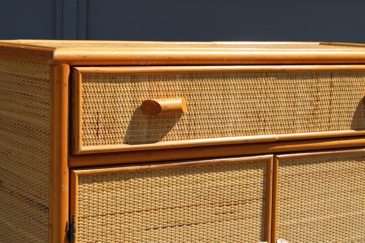 Cabinet  Buffet Made Entirely By Hand In The 1950s In Italy Bamboo Drawers photo 1593.0