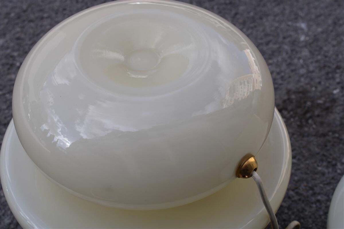 Mushroom Table Lamps In Murano Glass Venini Style Design 1970s photo Lighting