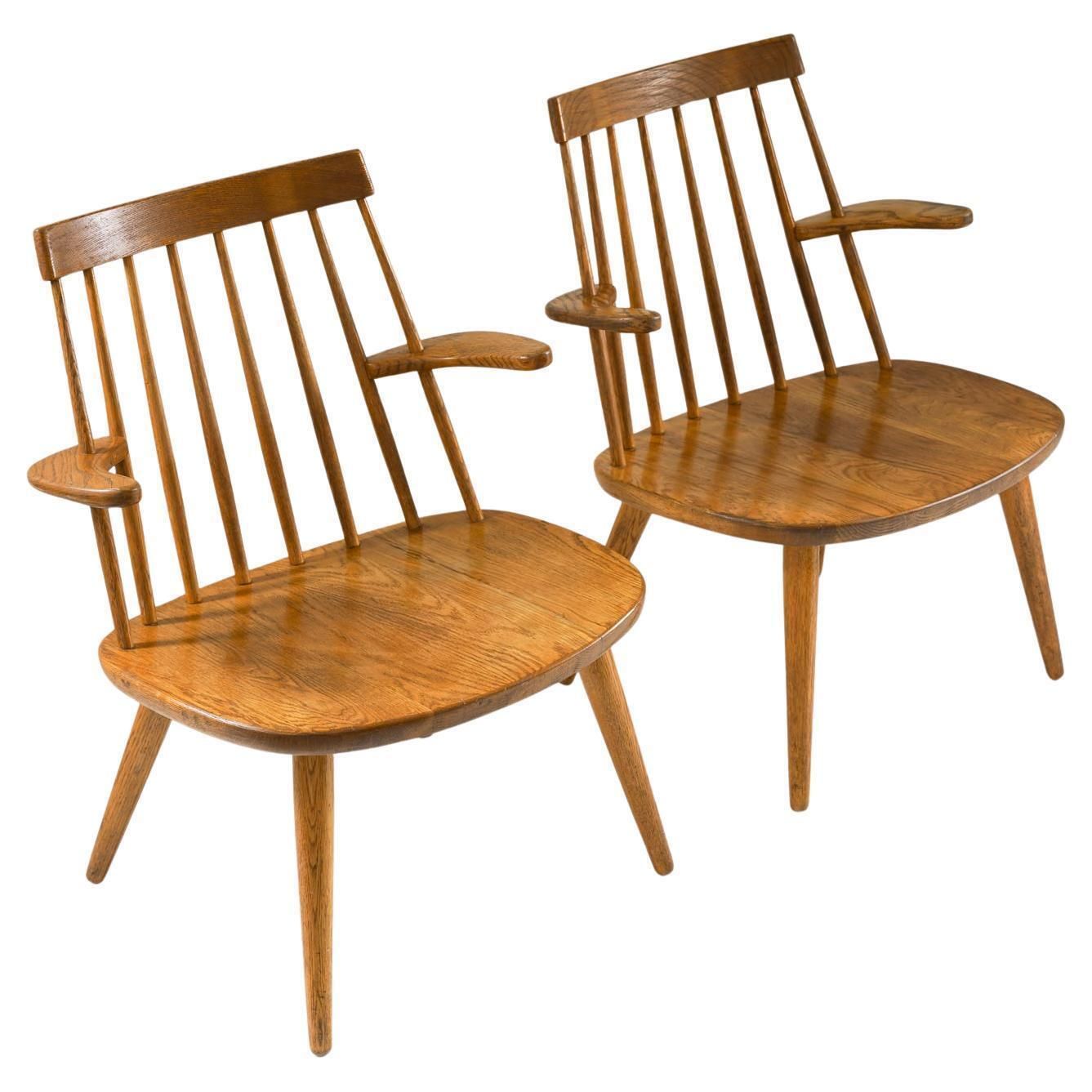 Scandinavian Midcentury Armchairs Model "Sibbo" By Yngve Ekström