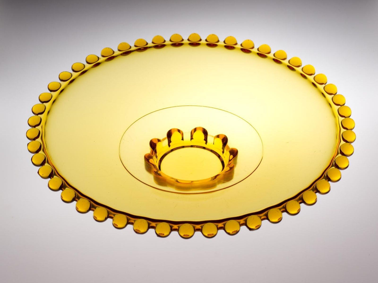 Amber Glass Bowl By Rudolf Schrotter For Rudolfova Hut Glassworks, 1930s photo vinterior