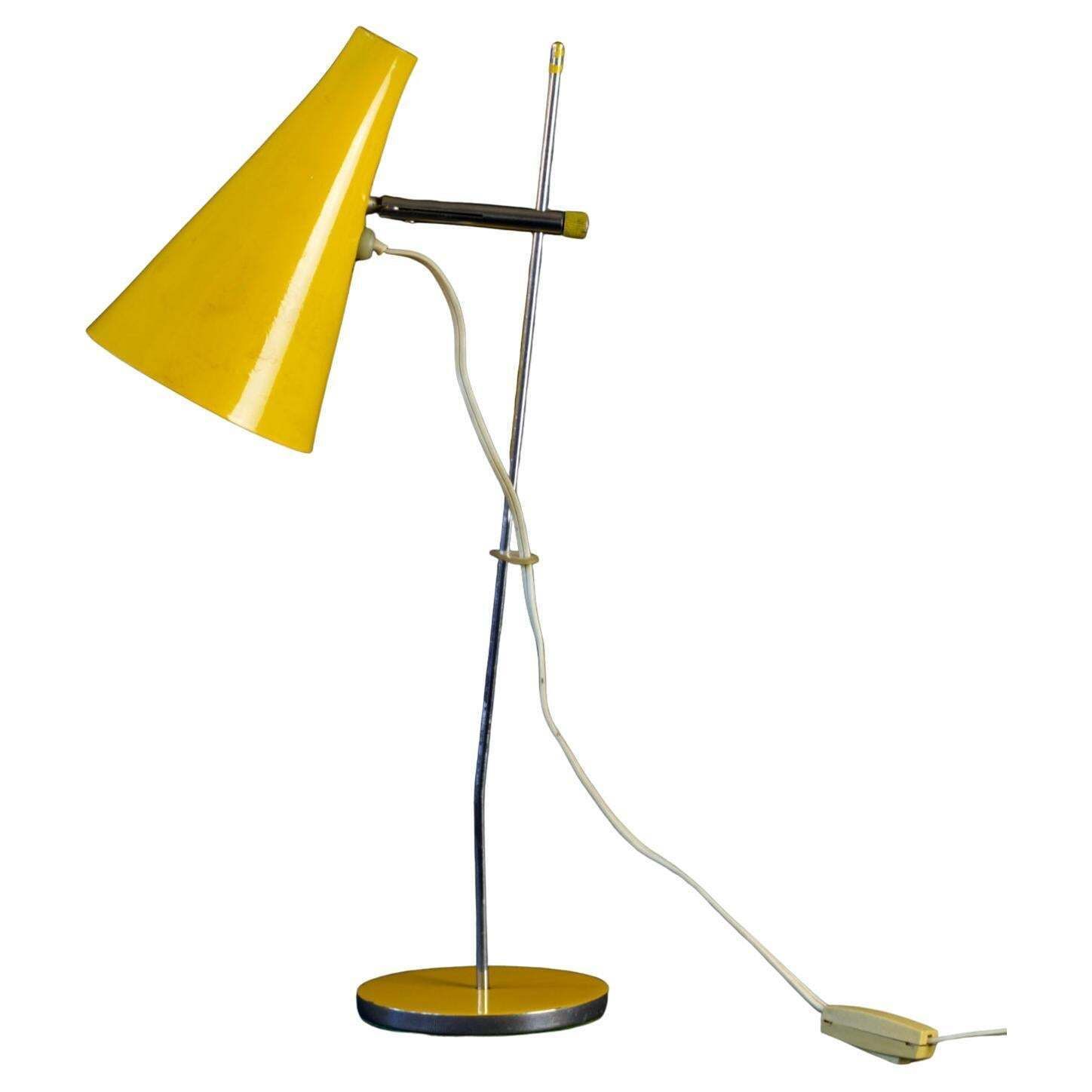 Mid Century Table Lamp By Josef Hurka For Lidokov Czechoslovakia, 1960s