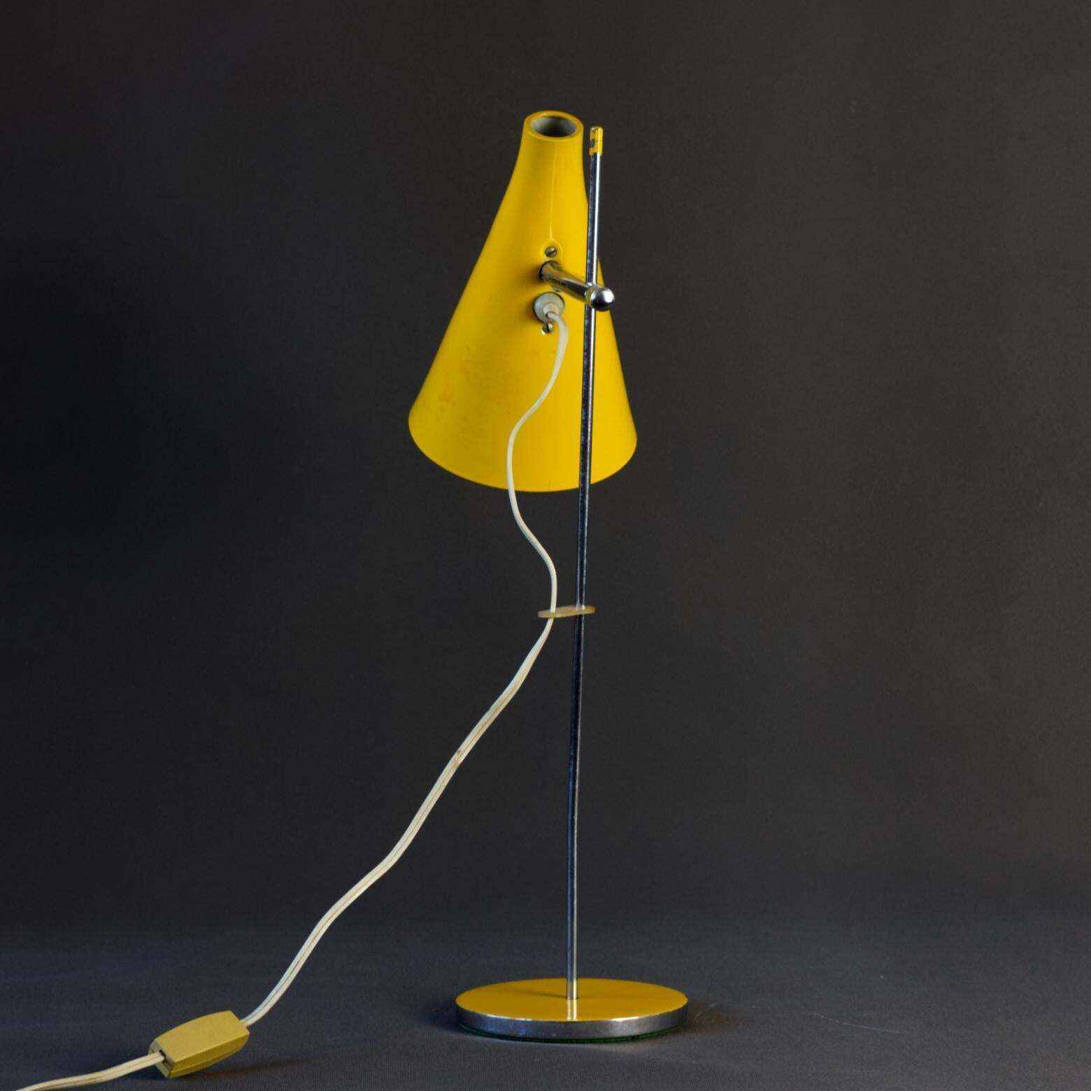 Mid Century Table Lamp By Josef Hurka For Lidokov Czechoslovakia, 1960s photo vintage
