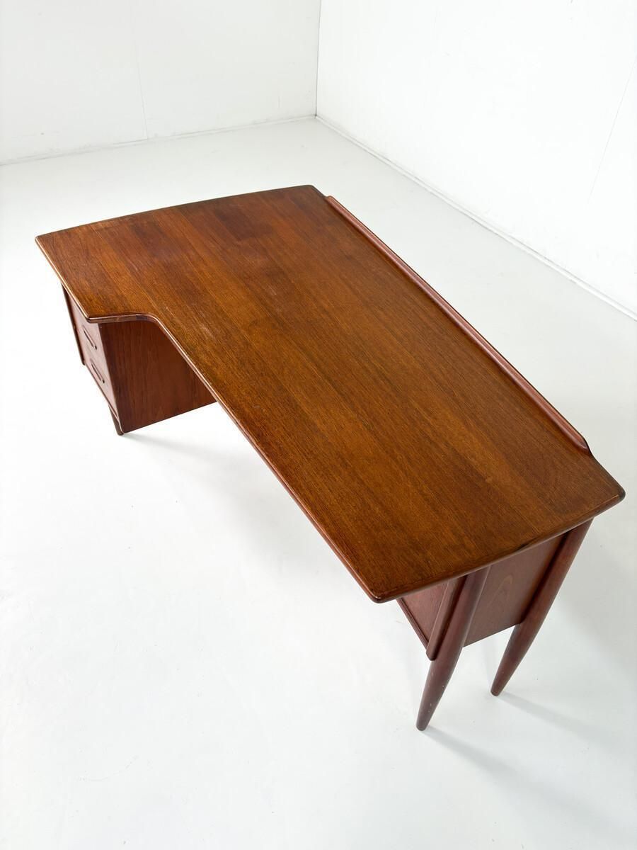Boomerang Desk A10 By Göran Strand For Lelangs Möbelfabrik, 1960s photo Furniture