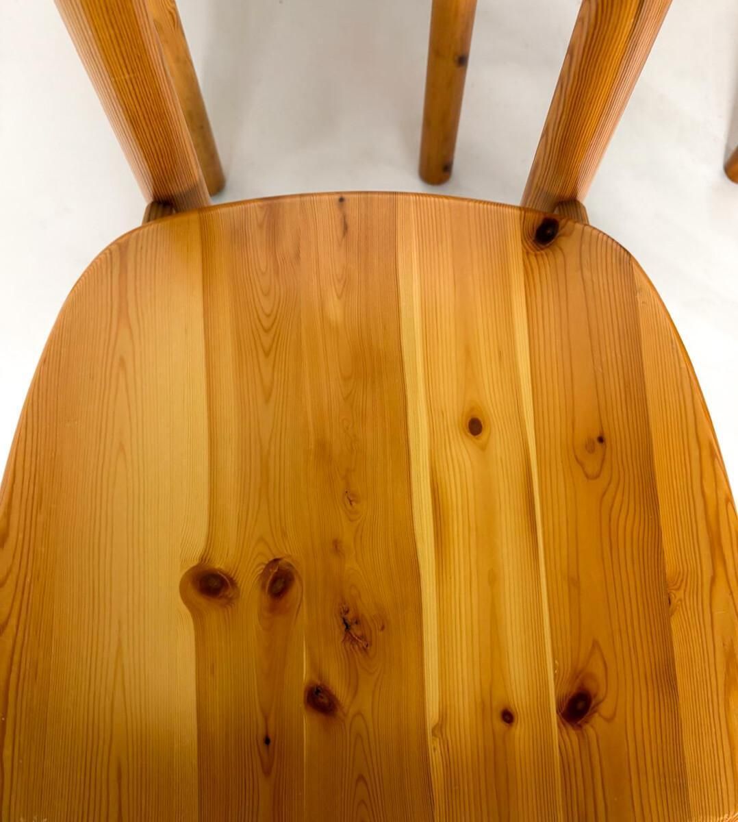 photo furniture Mid Century Pine Dining Chairs By Rainer Daumiller, Denmark, 1970s