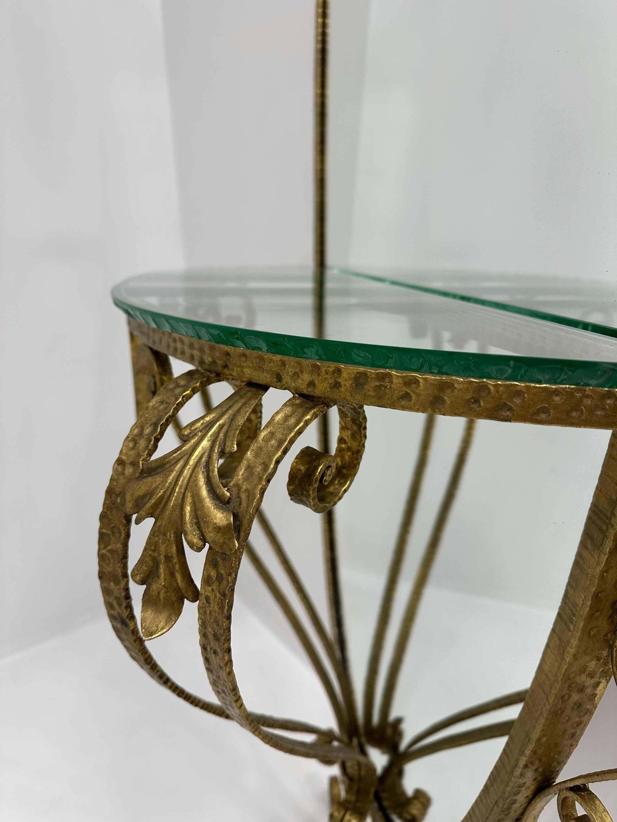 Italian Set Of Wall Mirror Console And Pouf By Pierluigi Colli, 1960s photo vinterior
