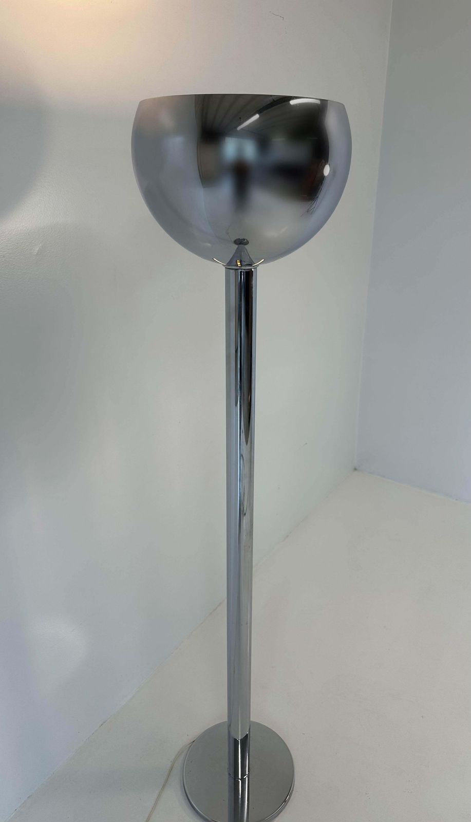 Italian 'Am2z' Chrome Floor Lamp, Franco Albini For Nemo Lighting, 1970s photo Lighting