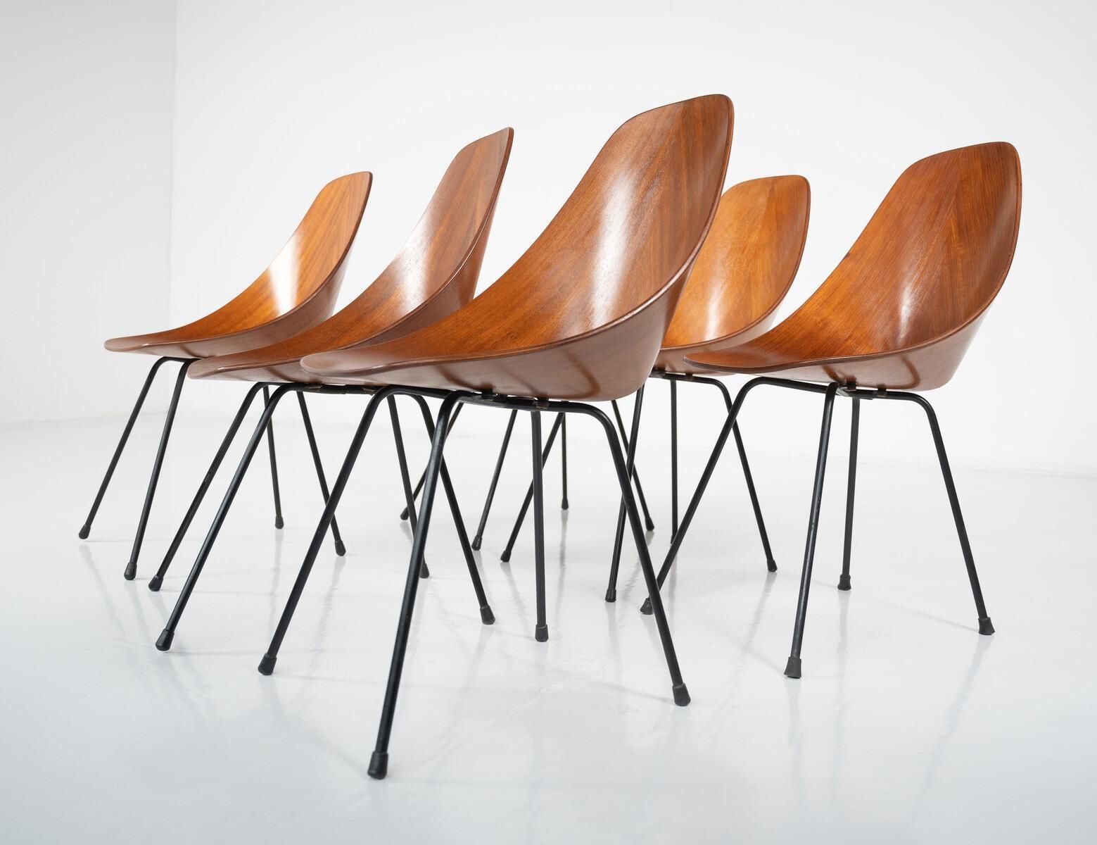 Vittorio Nobili "Medea" Dining Chairs, Italy 1955   Sold Per Piece photo vintage