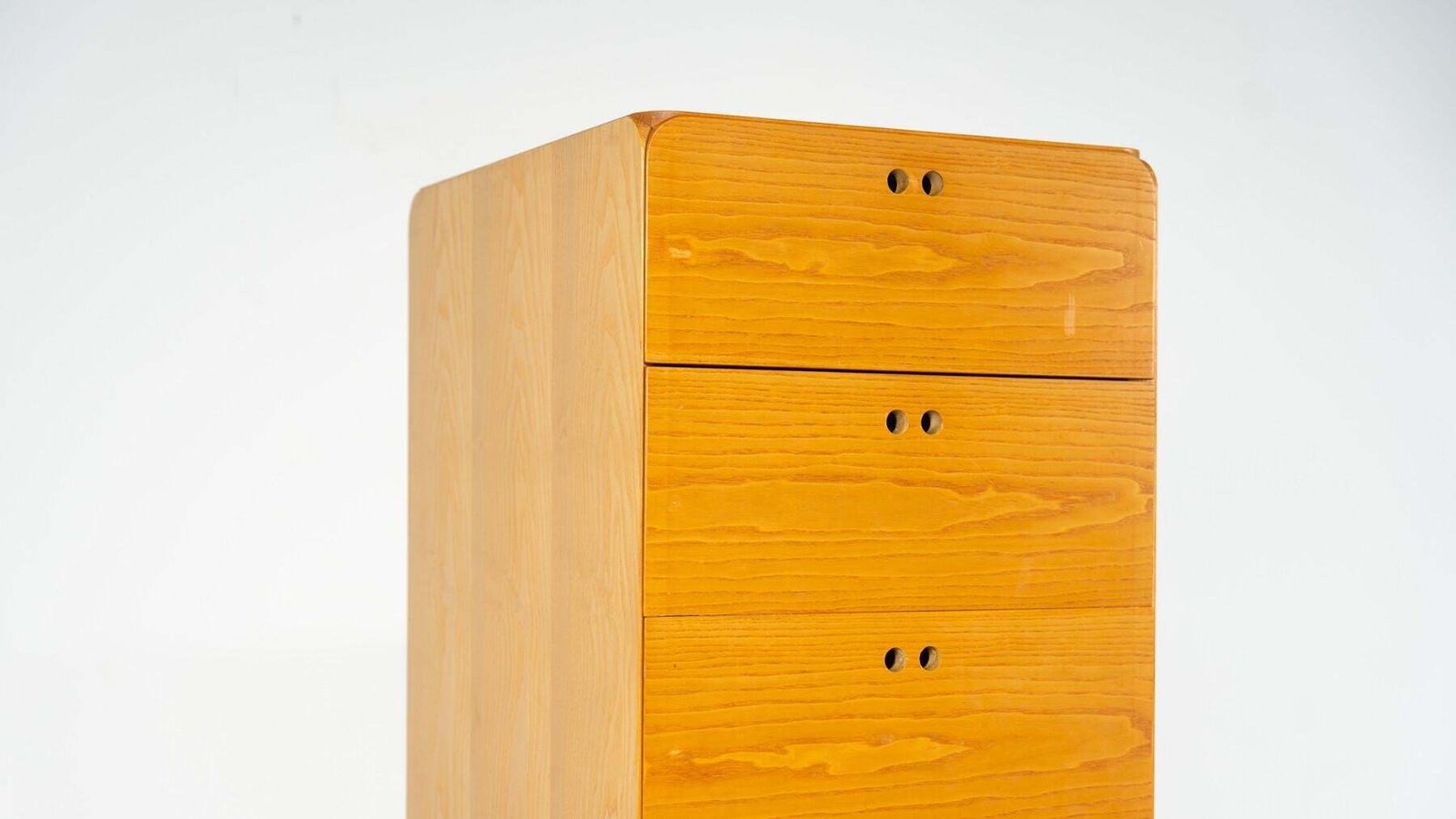 photo for sale Mid Century Wooden High Chest Of Drawer By Derk Jan De Vries