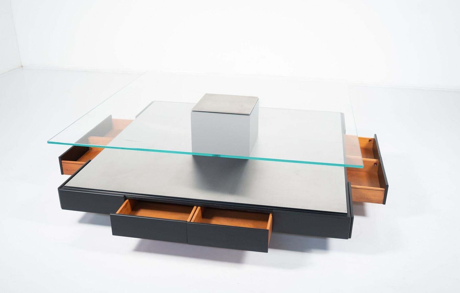 photo vinterior Mid Century Modern Tecno T147 Coffee Table By Marco Fantoni, Italy, 1970s