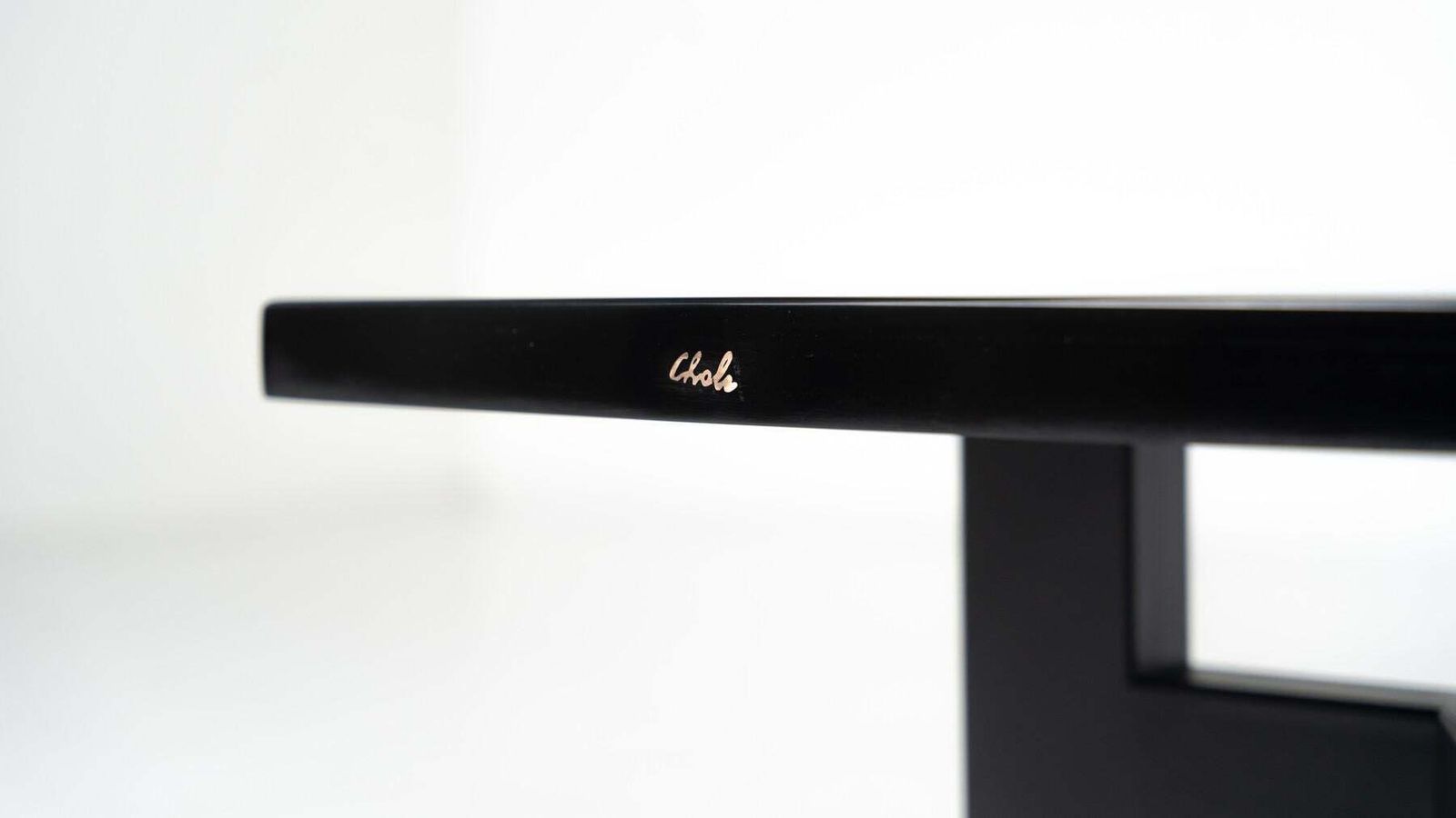 photo for sale Black Lacquered Resin Table By Ado Chale, Belgium