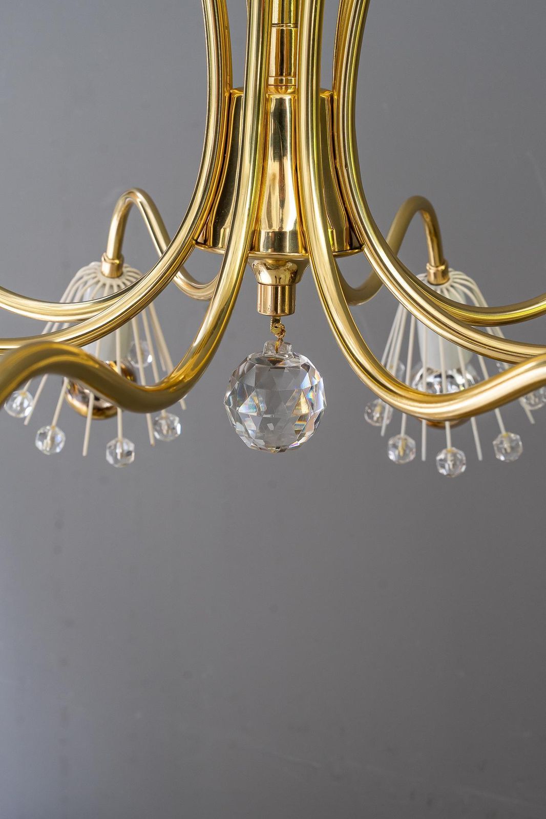 Chandelier By Emil Stejnar For Rupert Nikoll Vienna Around 1950s photo Lighting