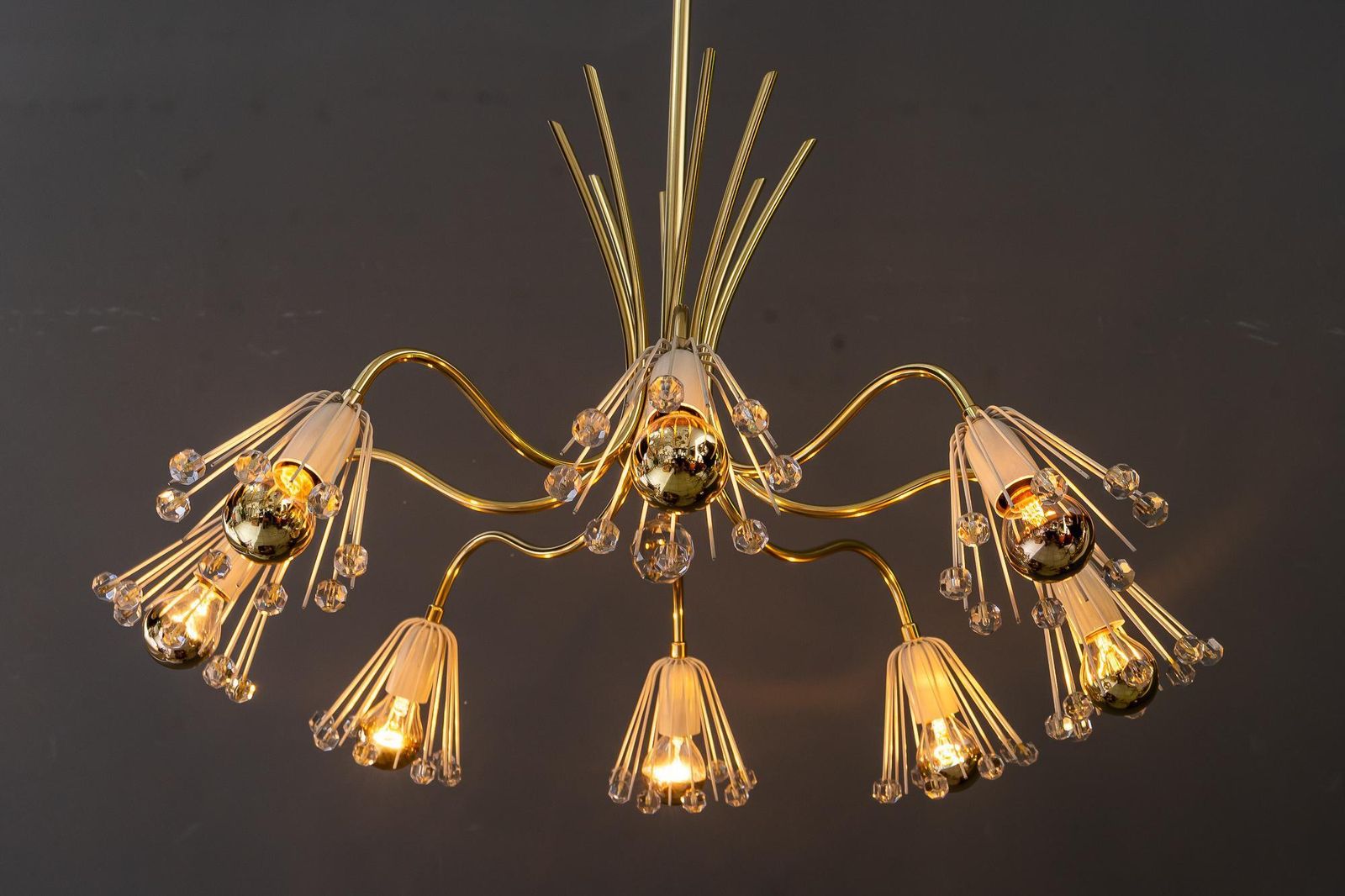 Lighting Chandelier By Emil Stejnar For Rupert Nikoll Vienna Around 1950s photo