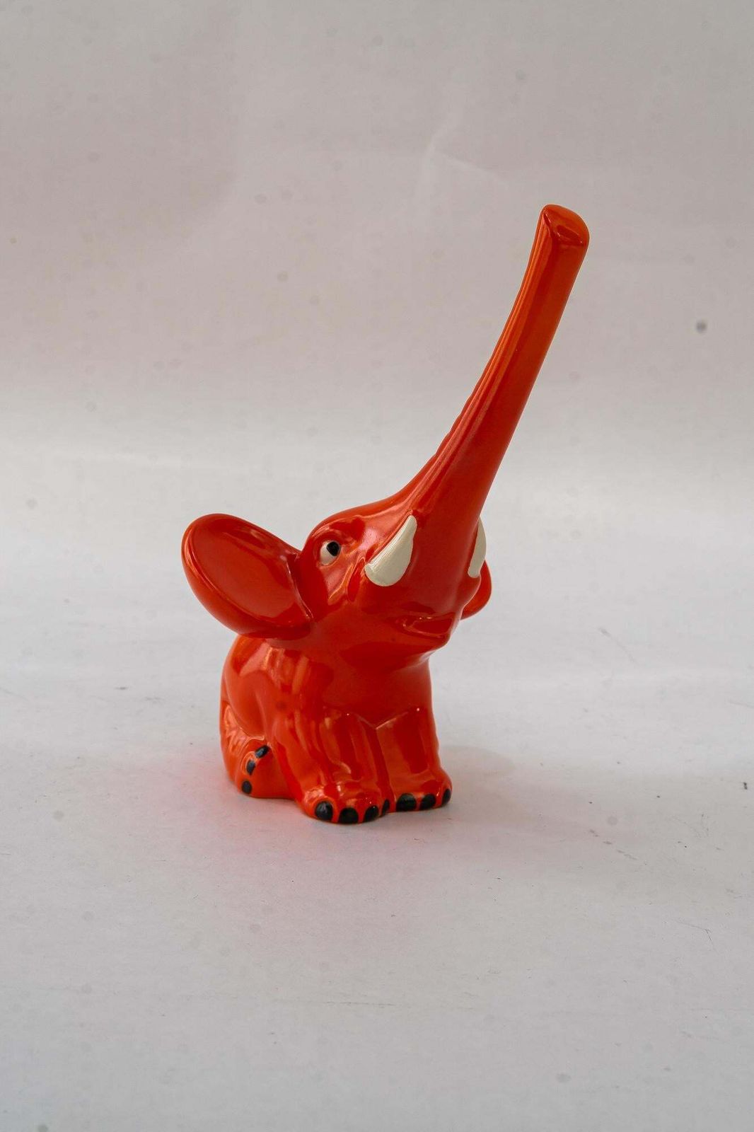 Goebel Porcelain Toothstick Holder Elephant Ca. 1970s photo furniture