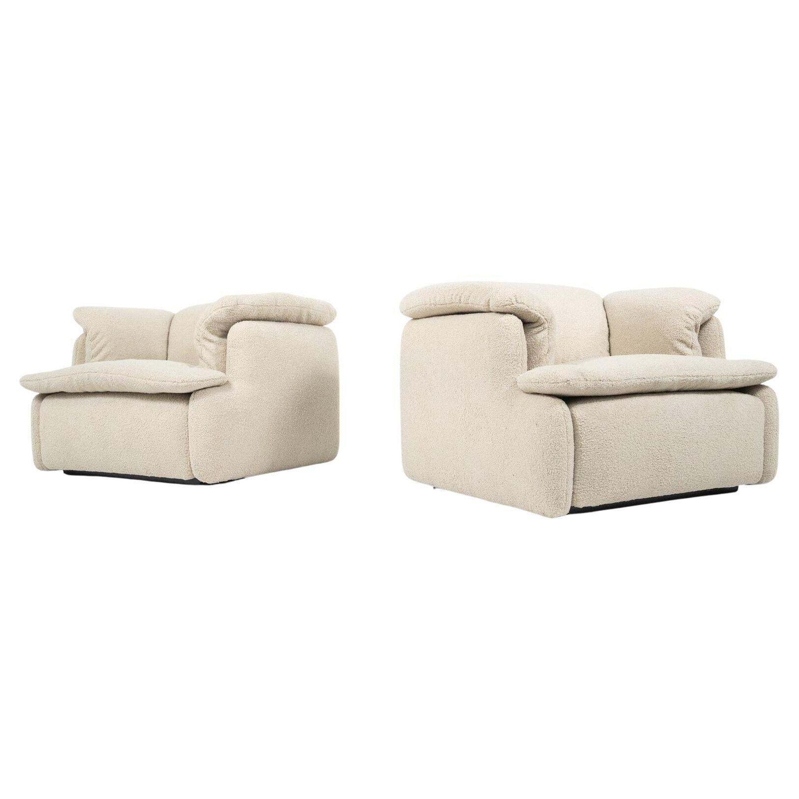 Mid Century Modern Pair Of Armchairs   New Upholstery