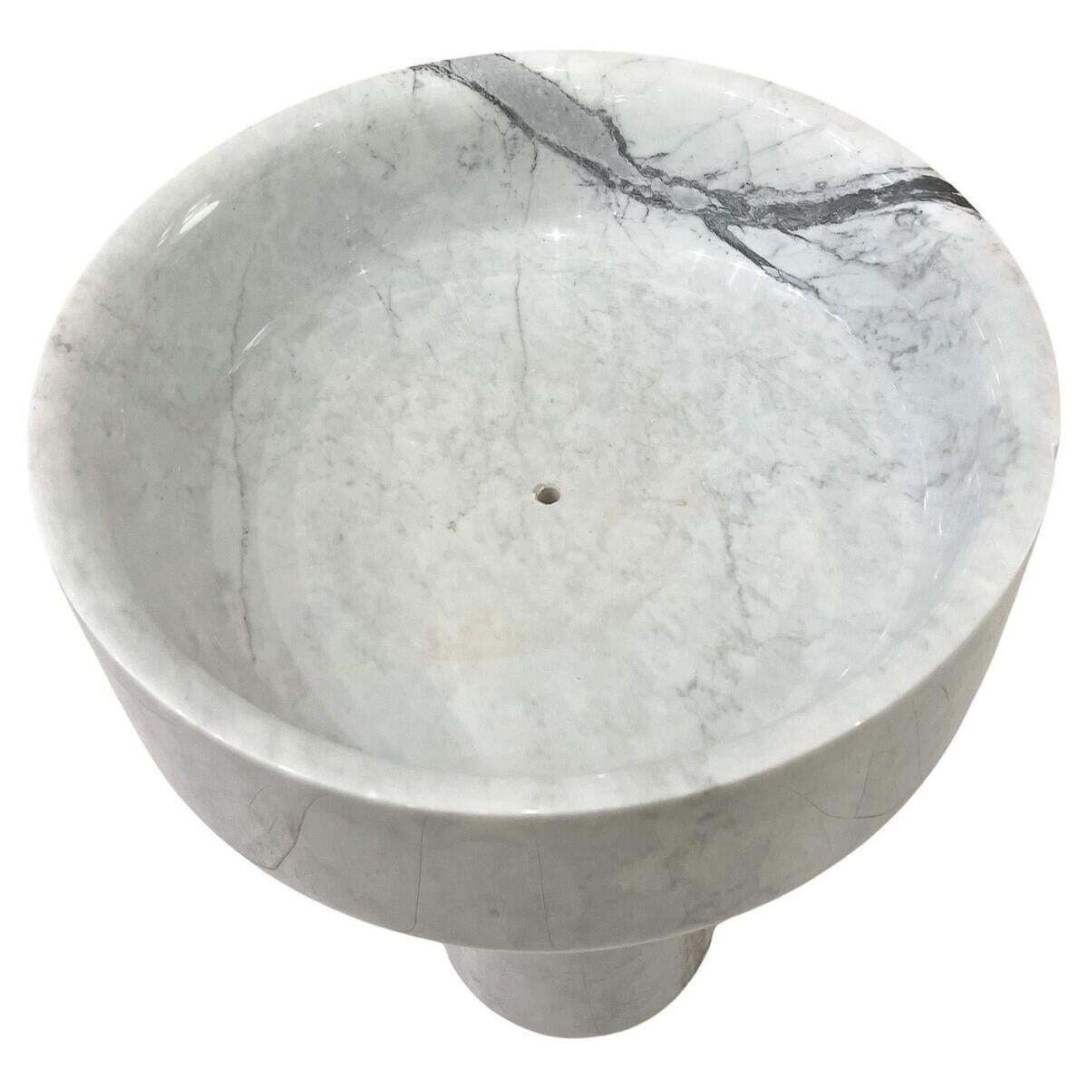 Marble Planter By Angelo Mangiarotti, Italy, 1970s photo Garden Decor